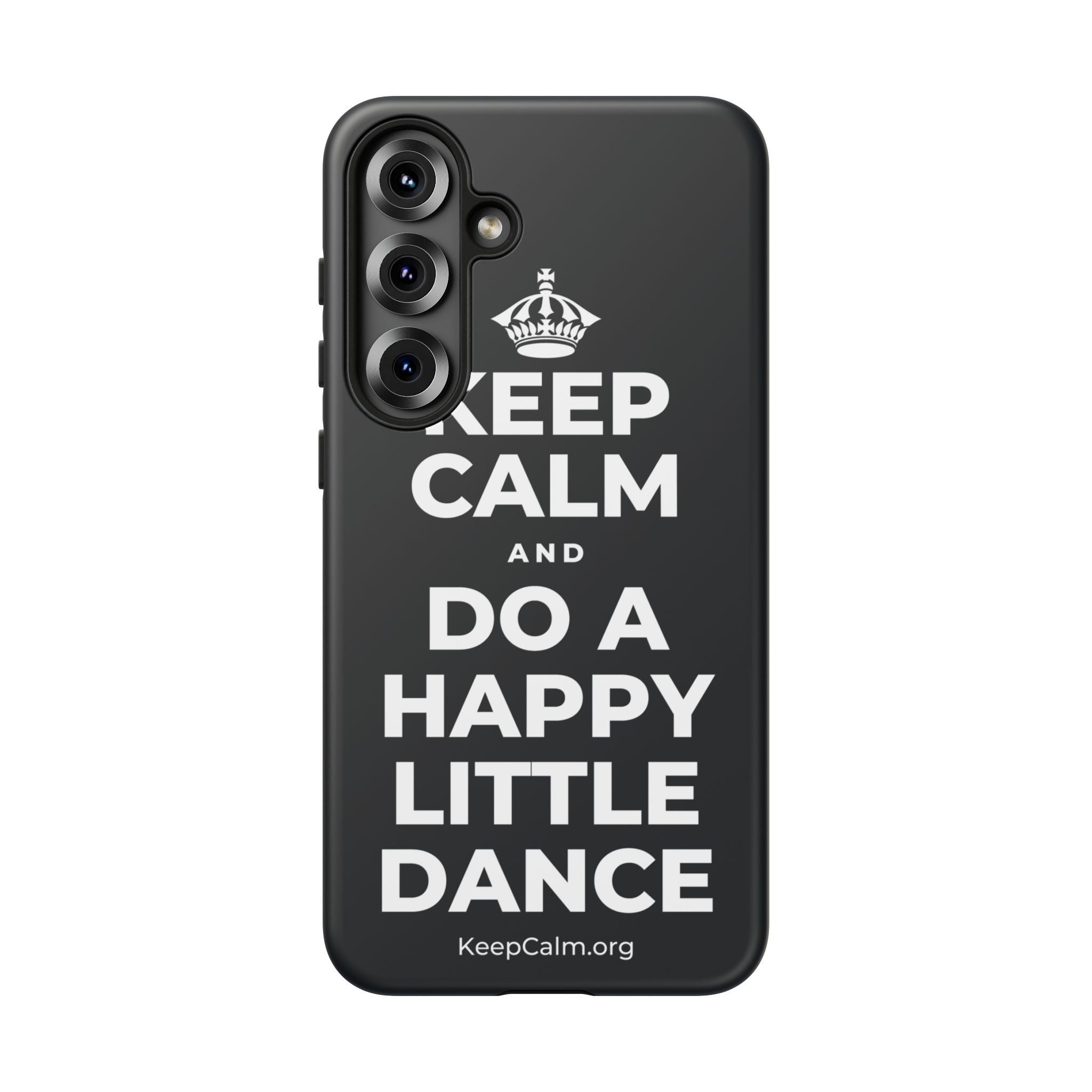 KEEP CALM AND DO A HAPPY LITTLE DANCE Phone Case (Dark)