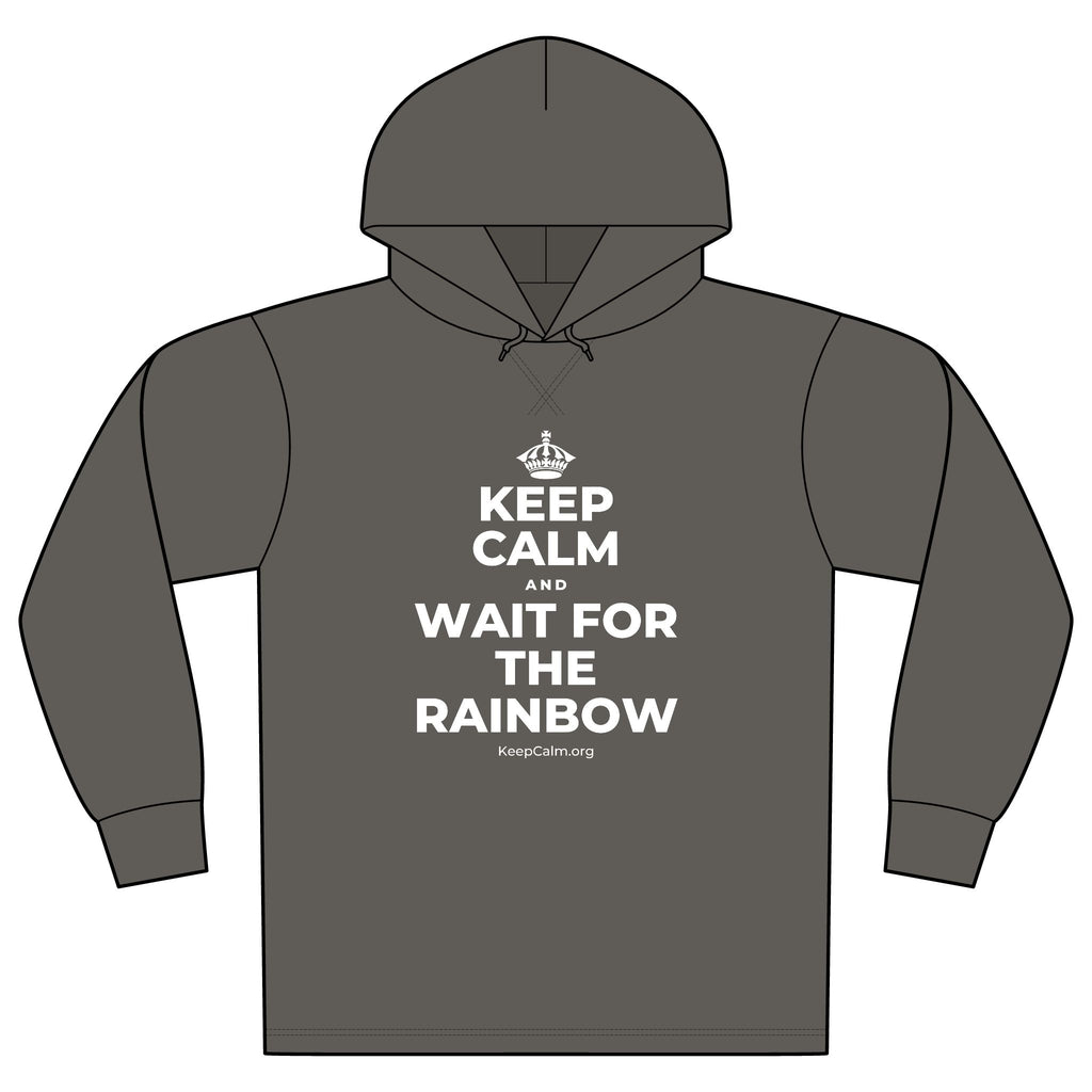 KEEP CALM AND WAIT FOR THE RAINBOW Organic Hoodie Tee