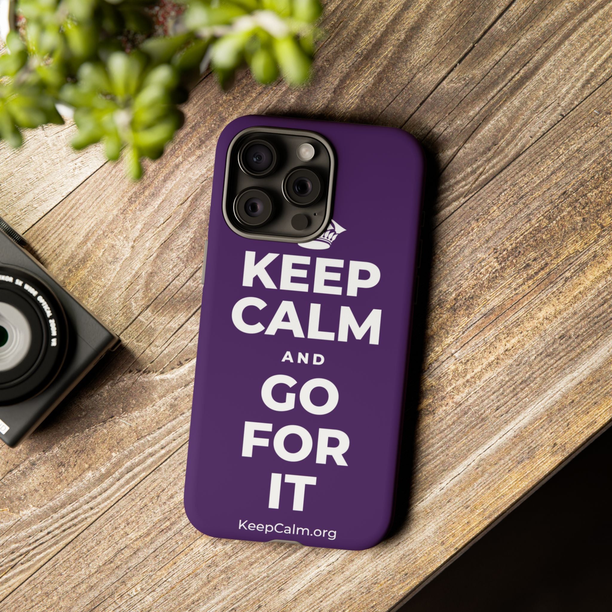 KEEP CALM AND GO FOR IT Phone Case