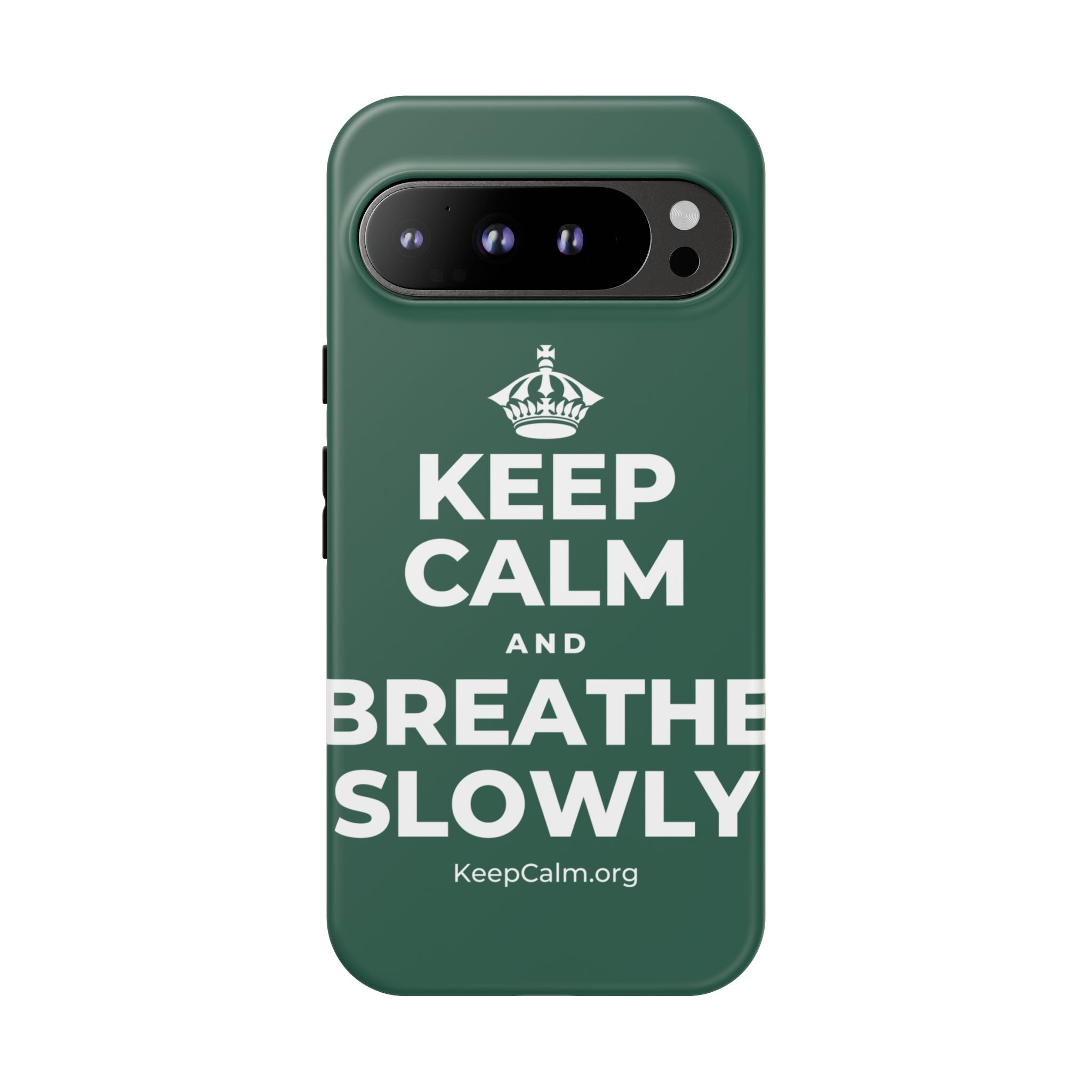 KEEP CALM AND BREATHE SLOWLY Phone Case