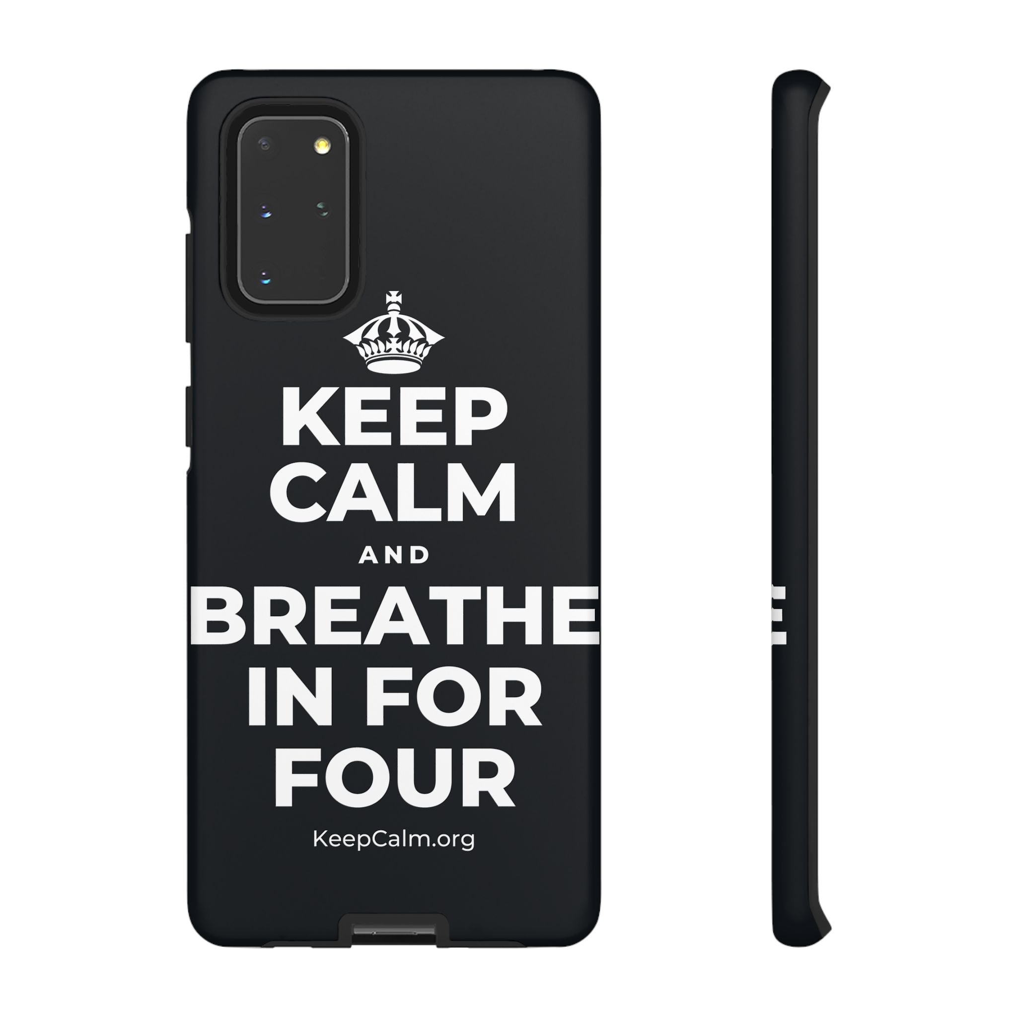 KEEP CALM AND BREATHE IN FOR FOUR Phone Case (Dark)