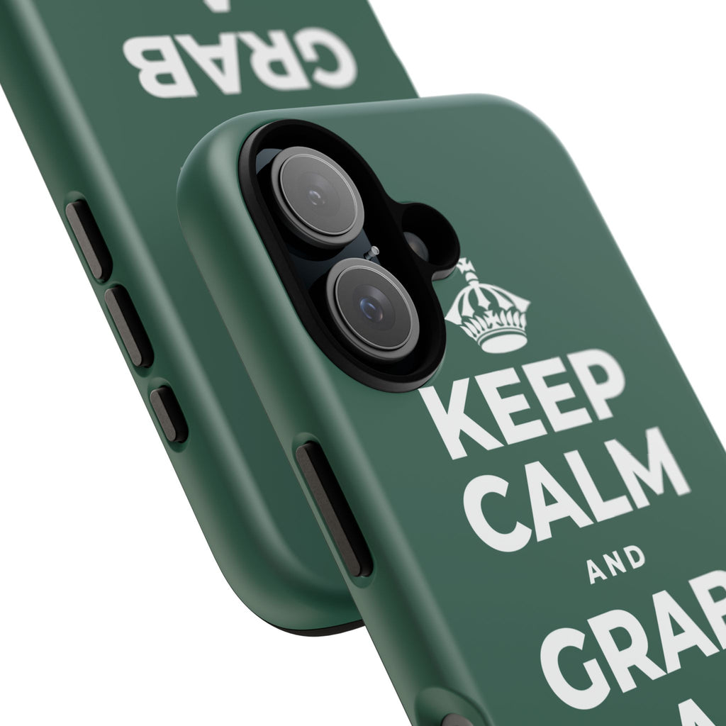 KEEP CALM AND GRAB A WARM DRINK Phone Case
