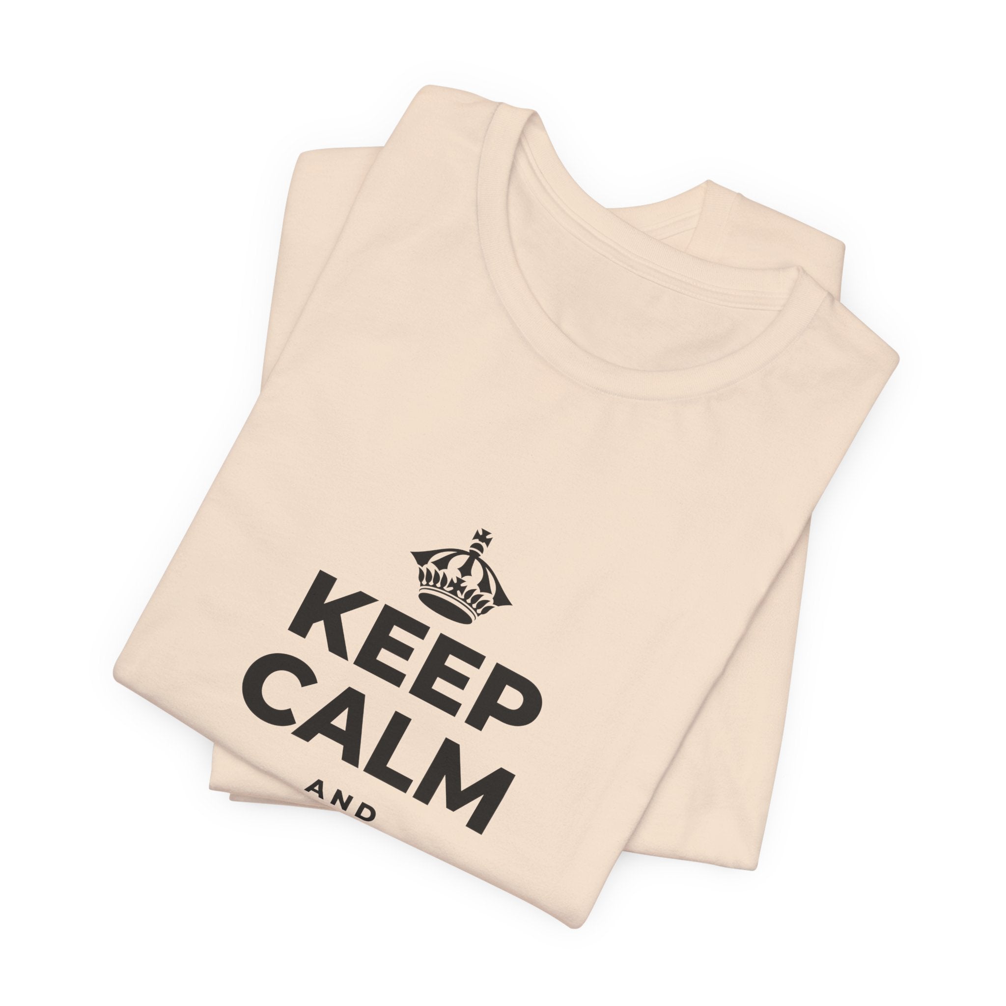 KEEP CALM AND FREE YOURSELF T-Shirt (Soft Cream–Heather Mauve)