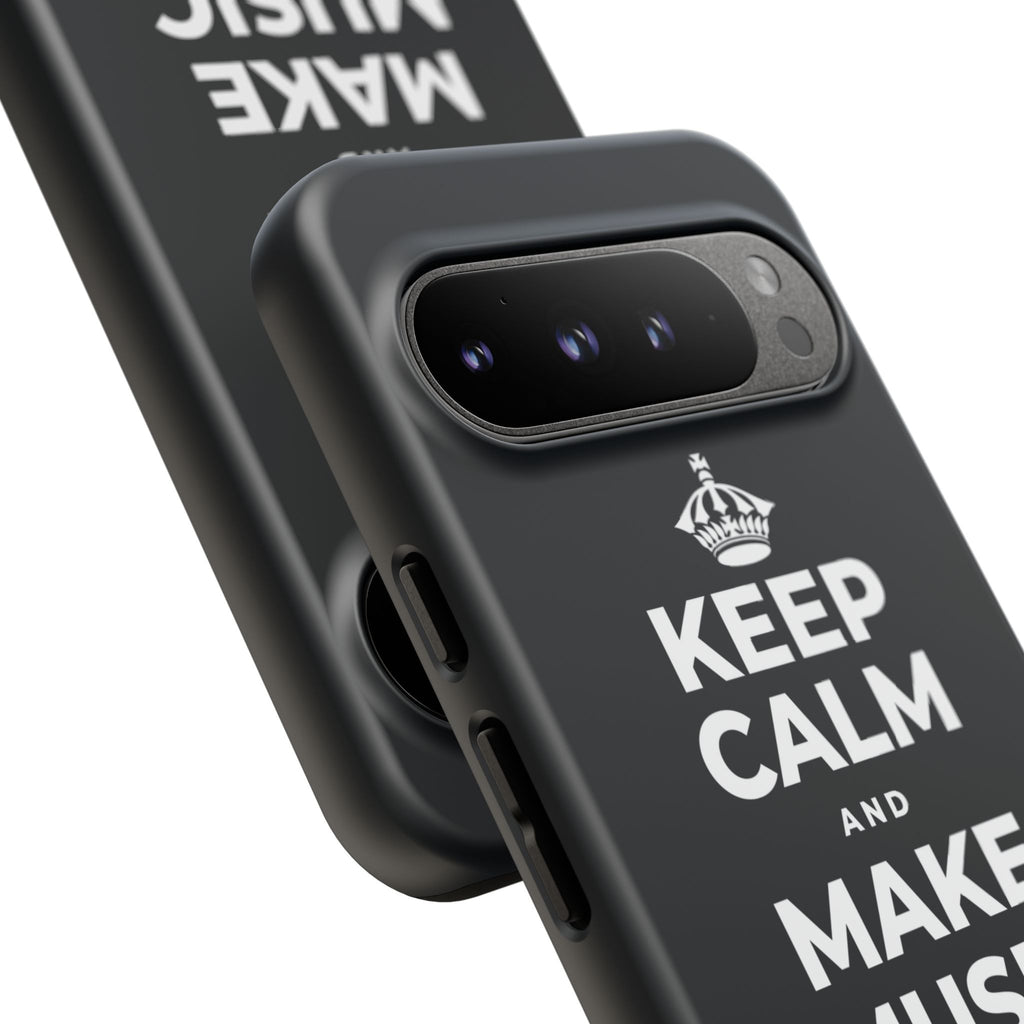 KEEP CALM AND MAKE MUSIC THAT HEALS Phone Case (Dark)
