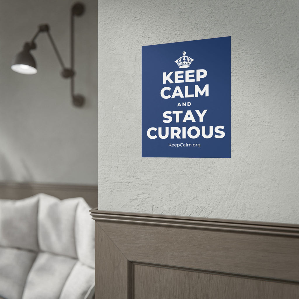 KEEP CALM AND STAY CURIOUS Poster