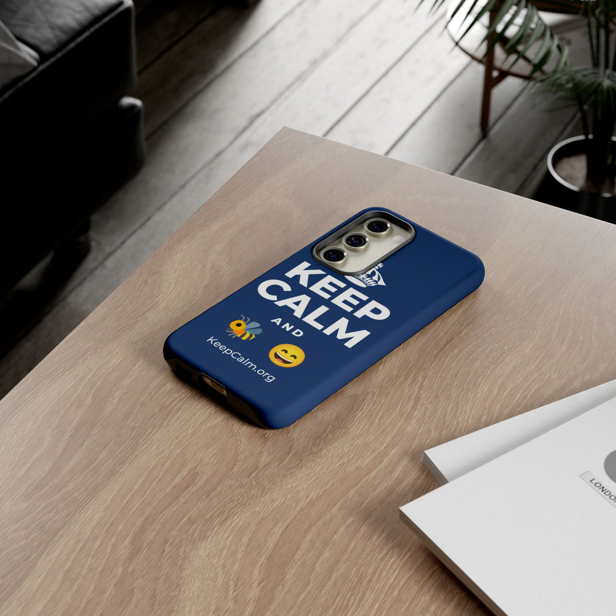 KEEP CALM AND 🐝 😄 Phone Case