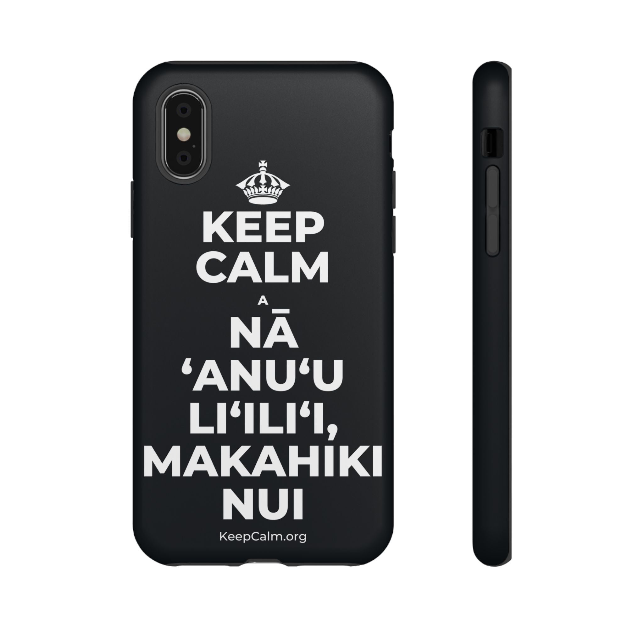KEEP CALM A NĀ ʻANUʻU LIʻILIʻI, MAKAHIKI NUI Phone Case (Dark)