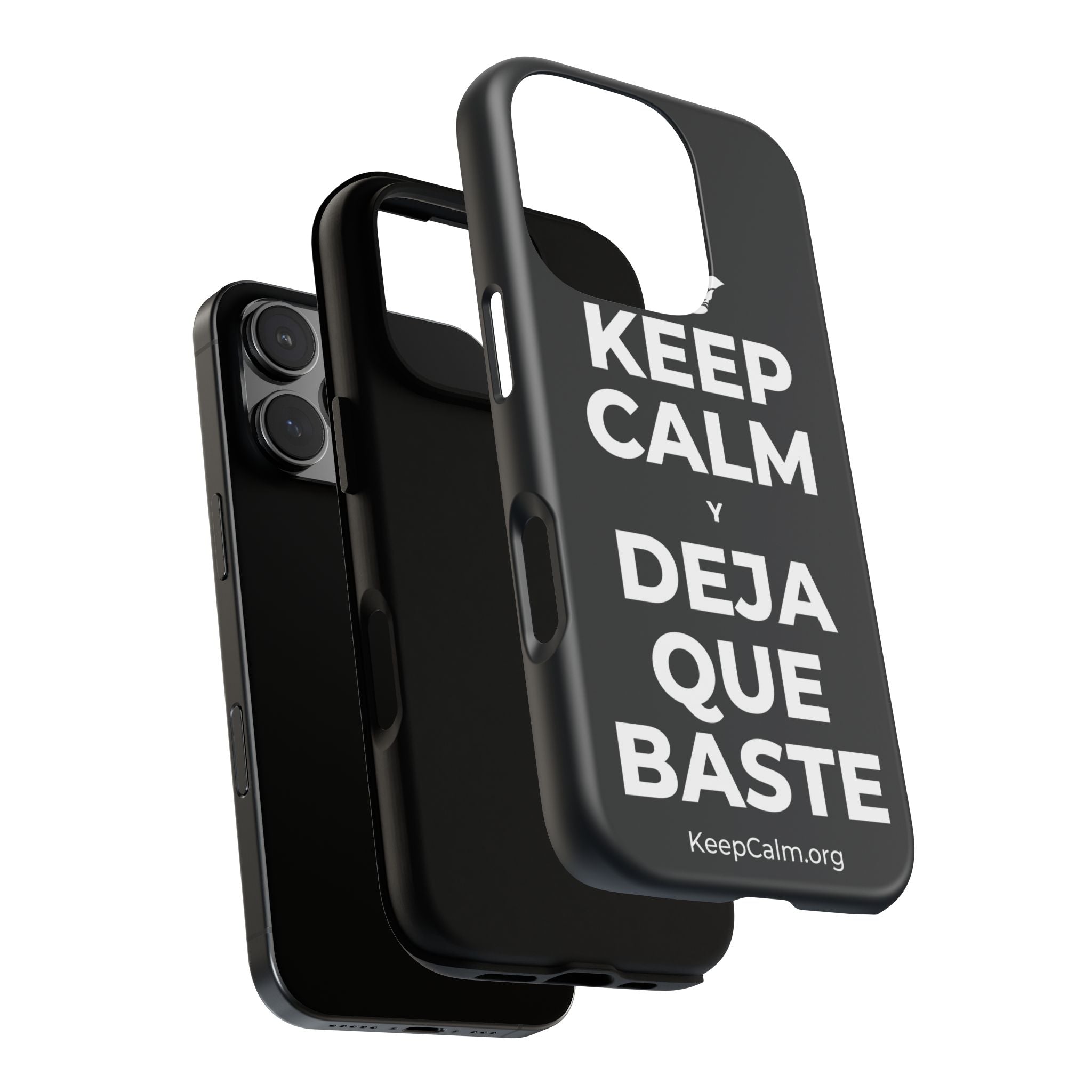KEEP CALM Y DEJA QUE BASTE Phone Case (Dark)