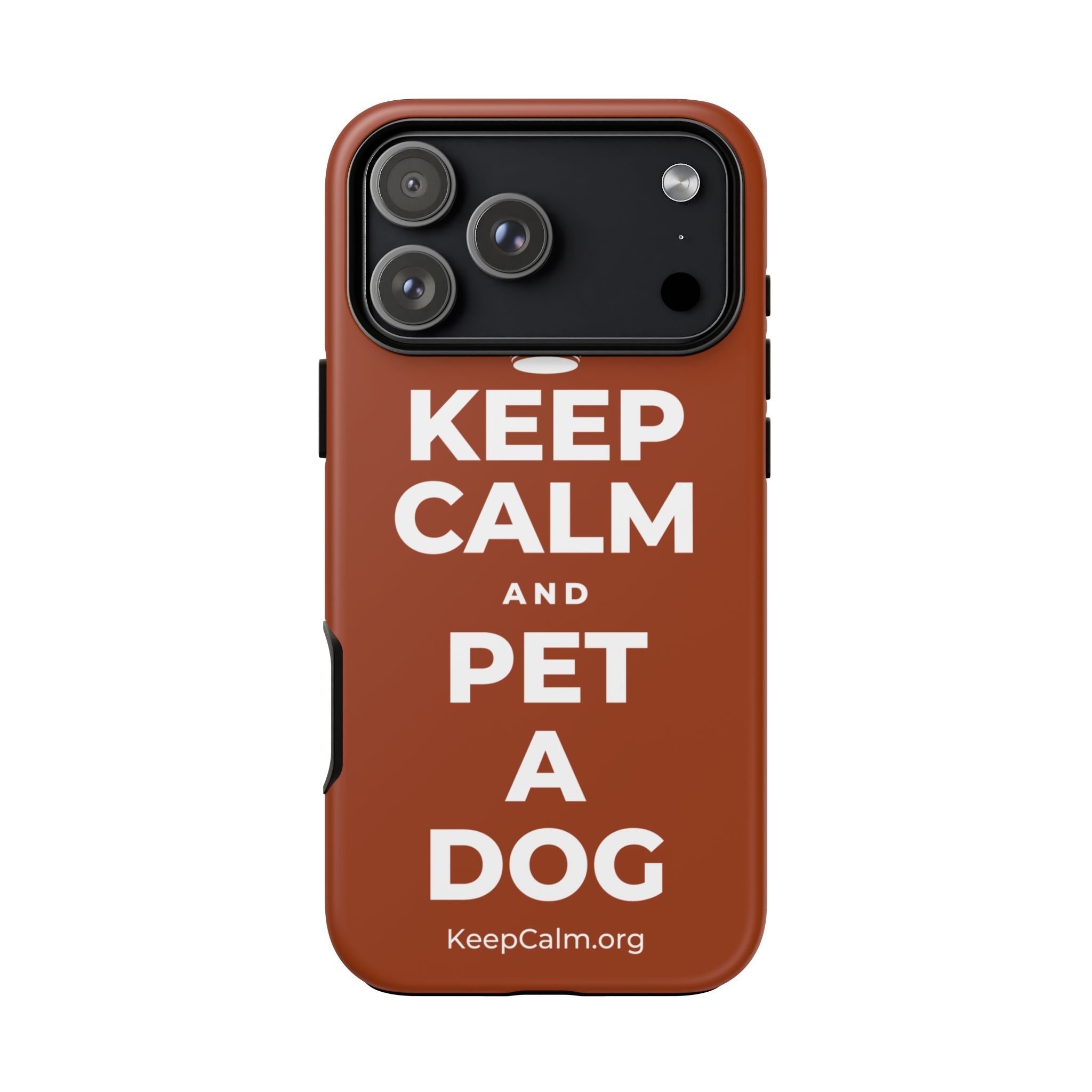 KEEP CALM AND PET A DOG Phone Case