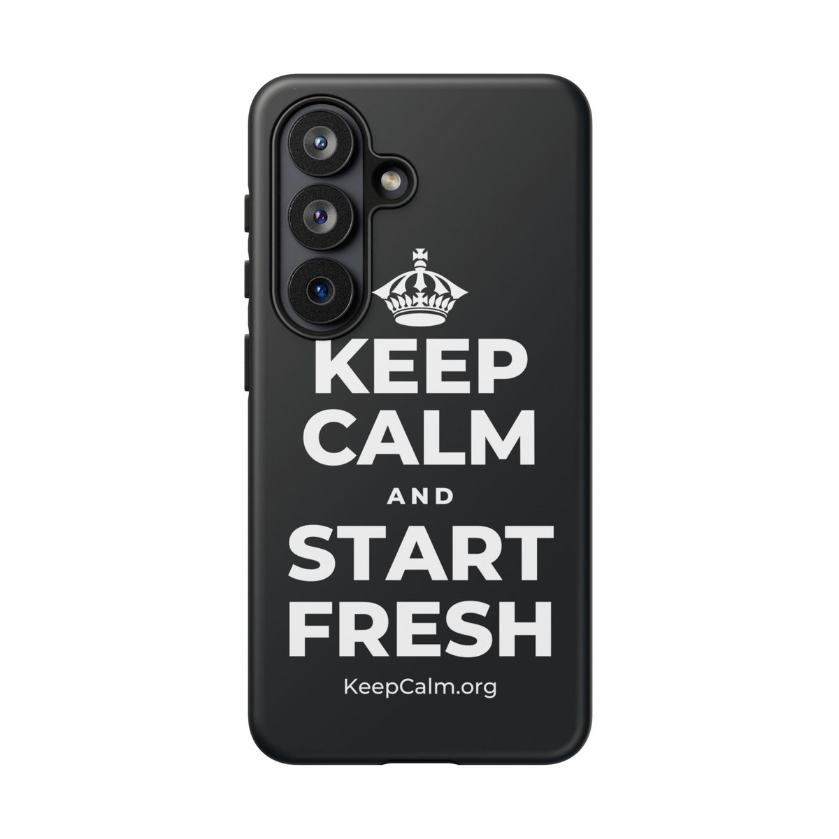 KEEP CALM AND START FRESH Phone Case (Dark)