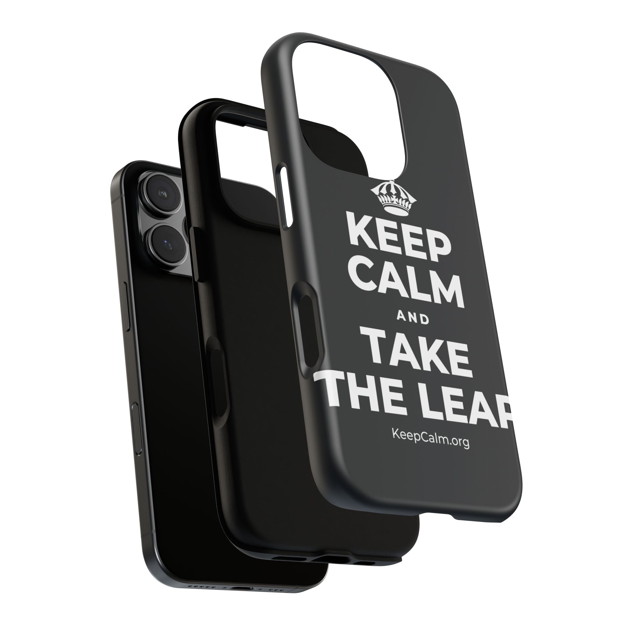 KEEP CALM AND TAKE THE LEAP Phone Case (Dark)
