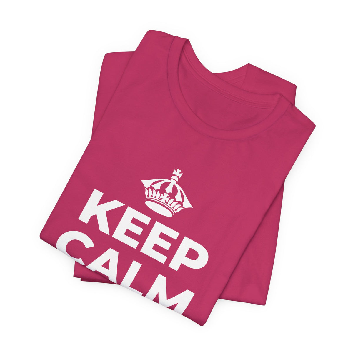 KEEP CALM AND DANCE T-Shirt (Baby Blue–Silver)