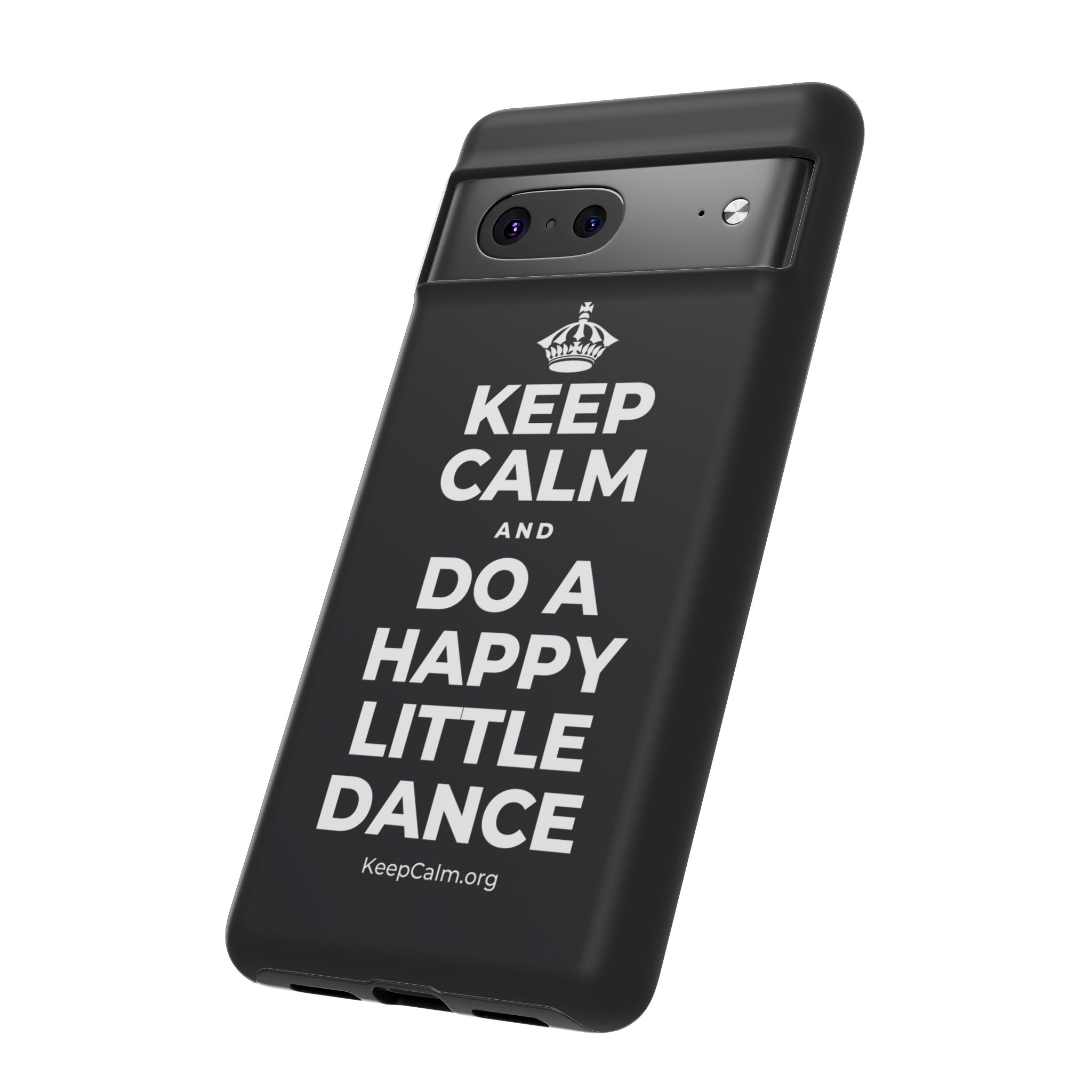 KEEP CALM AND DO A HAPPY LITTLE DANCE Phone Case (Dark)