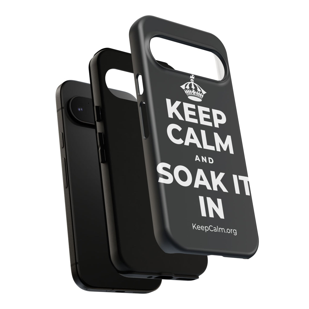 KEEP CALM AND SOAK IT IN Phone Case (Dark)