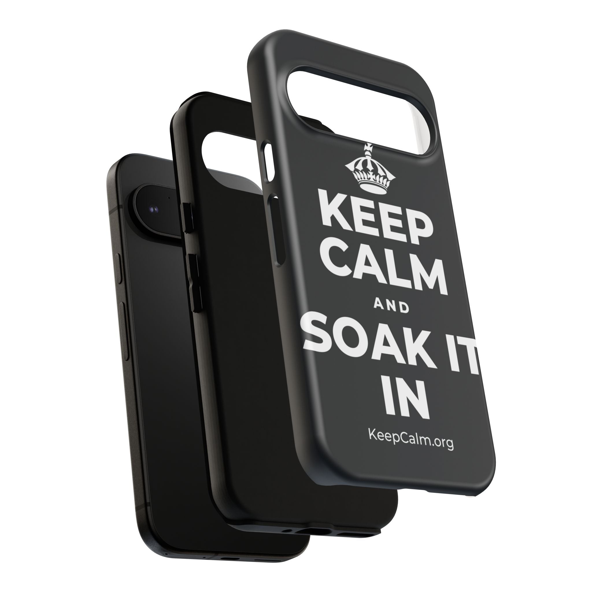 KEEP CALM AND SOAK IT IN Phone Case (Dark)