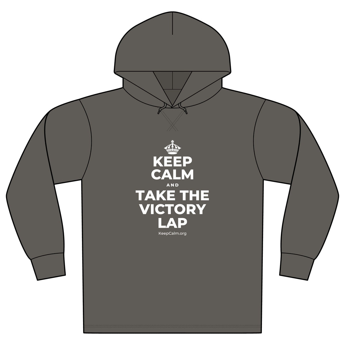 KEEP CALM AND TAKE THE VICTORY LAP Organic Hoodie Tee