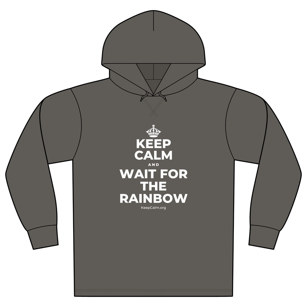 KEEP CALM AND WAIT FOR THE RAINBOW Organic Hoodie Tee