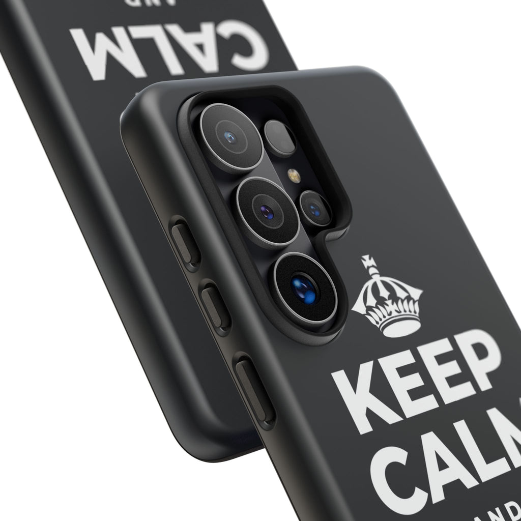 KEEP CALM AND LOCK IN Phone Case (Dark)