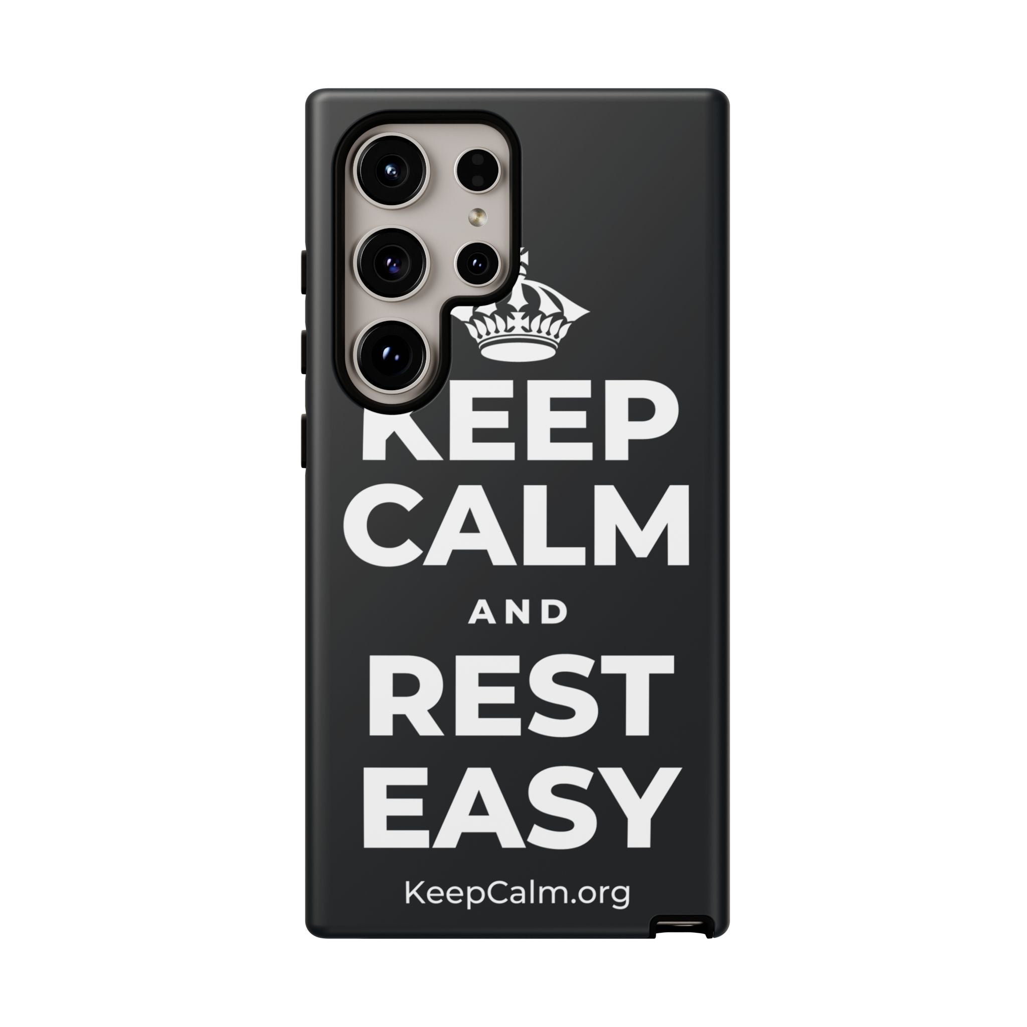KEEP CALM AND REST EASY Phone Case (Dark)