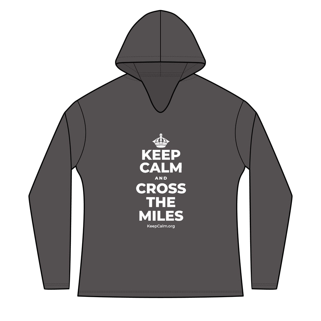 KEEP CALM AND CROSS THE MILES Women's Long Sleeve Hoodie