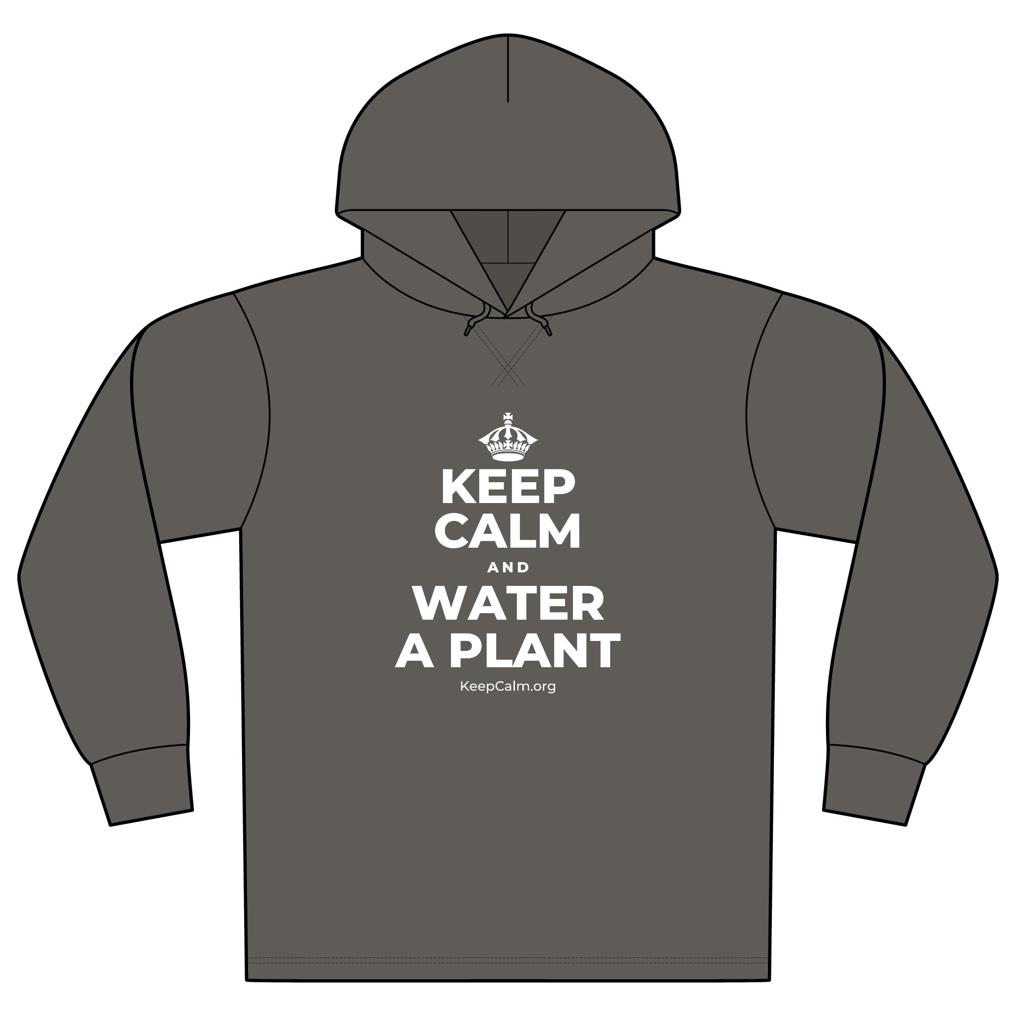 KEEP CALM AND WATER A PLANT Organic Hoodie Tee