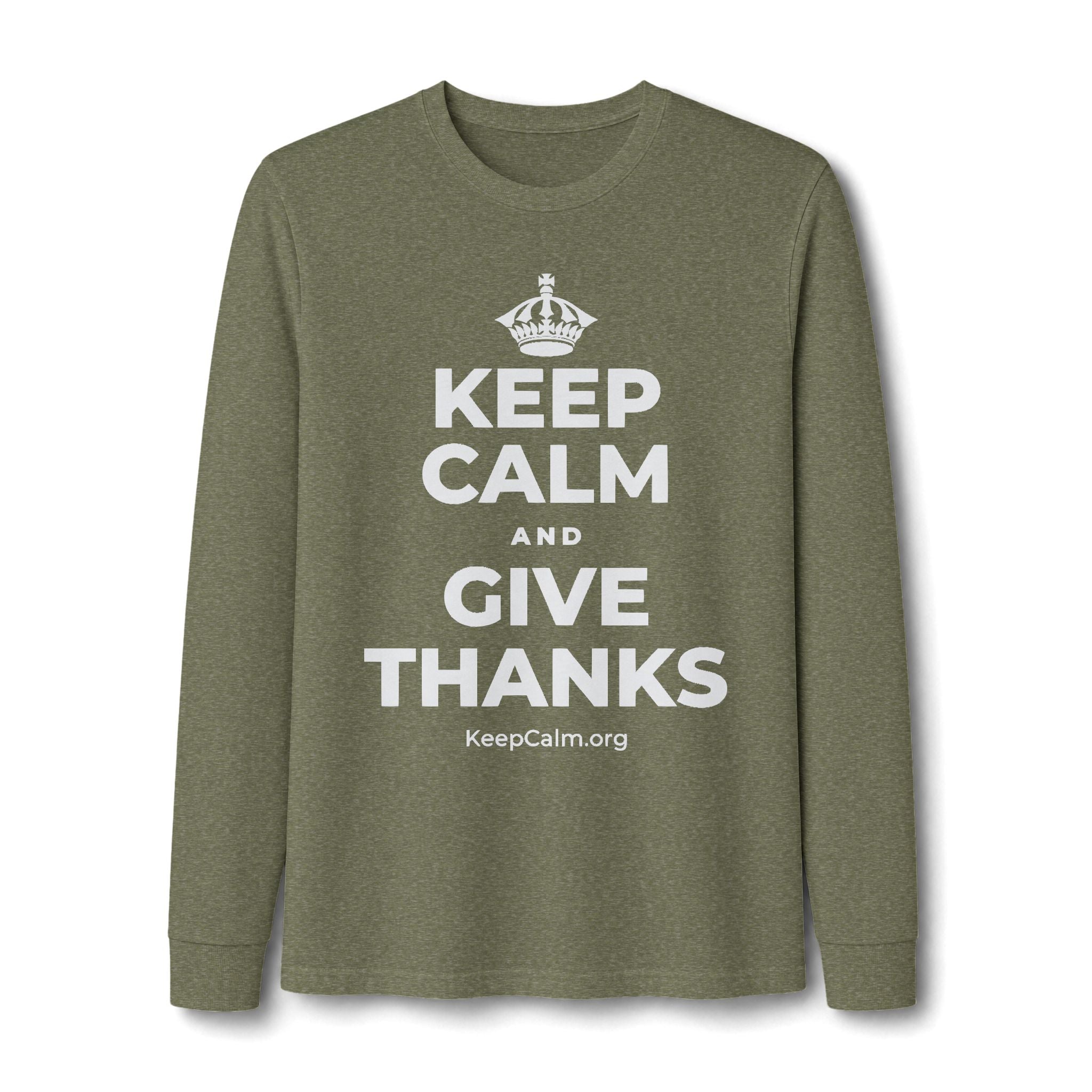 KEEP CALM AND GIVE THANKS Long Sleeve Tee