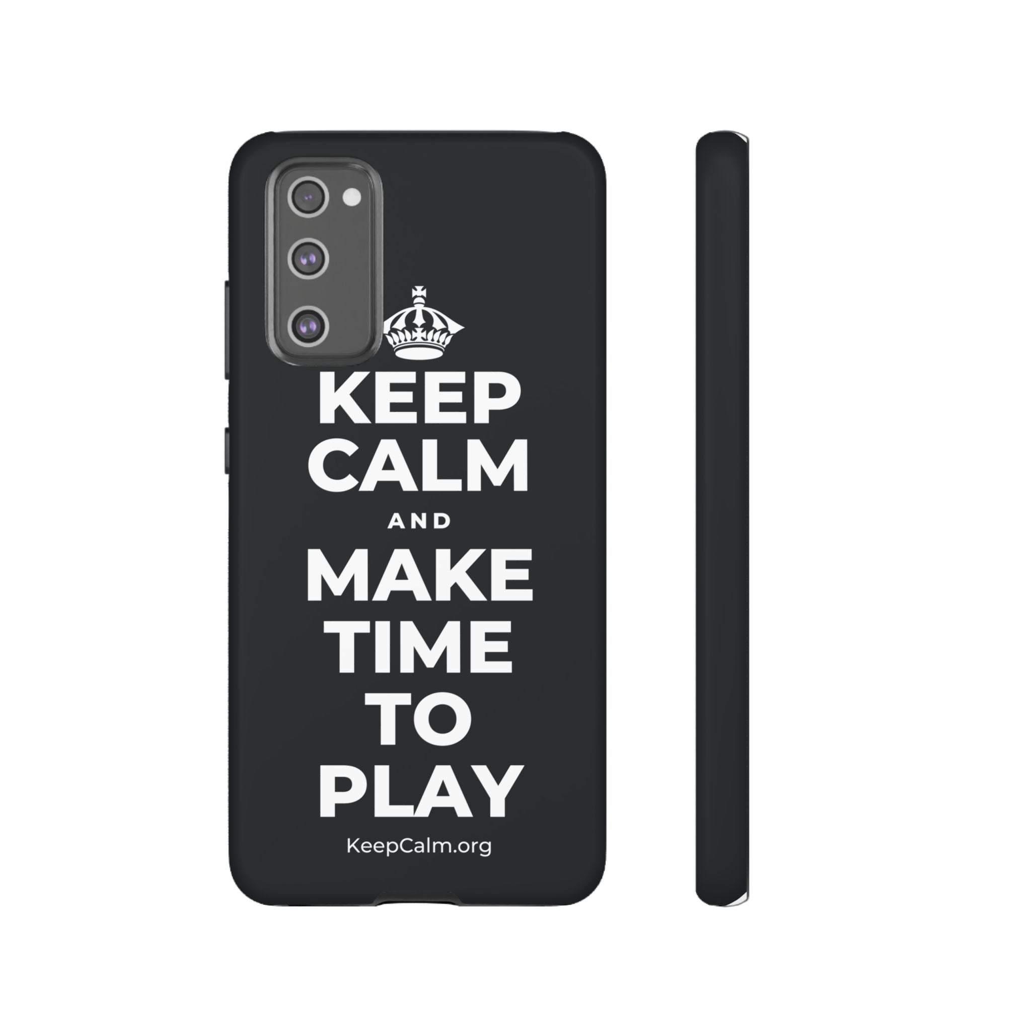 KEEP CALM AND MAKE TIME TO PLAY Phone Case (Dark)