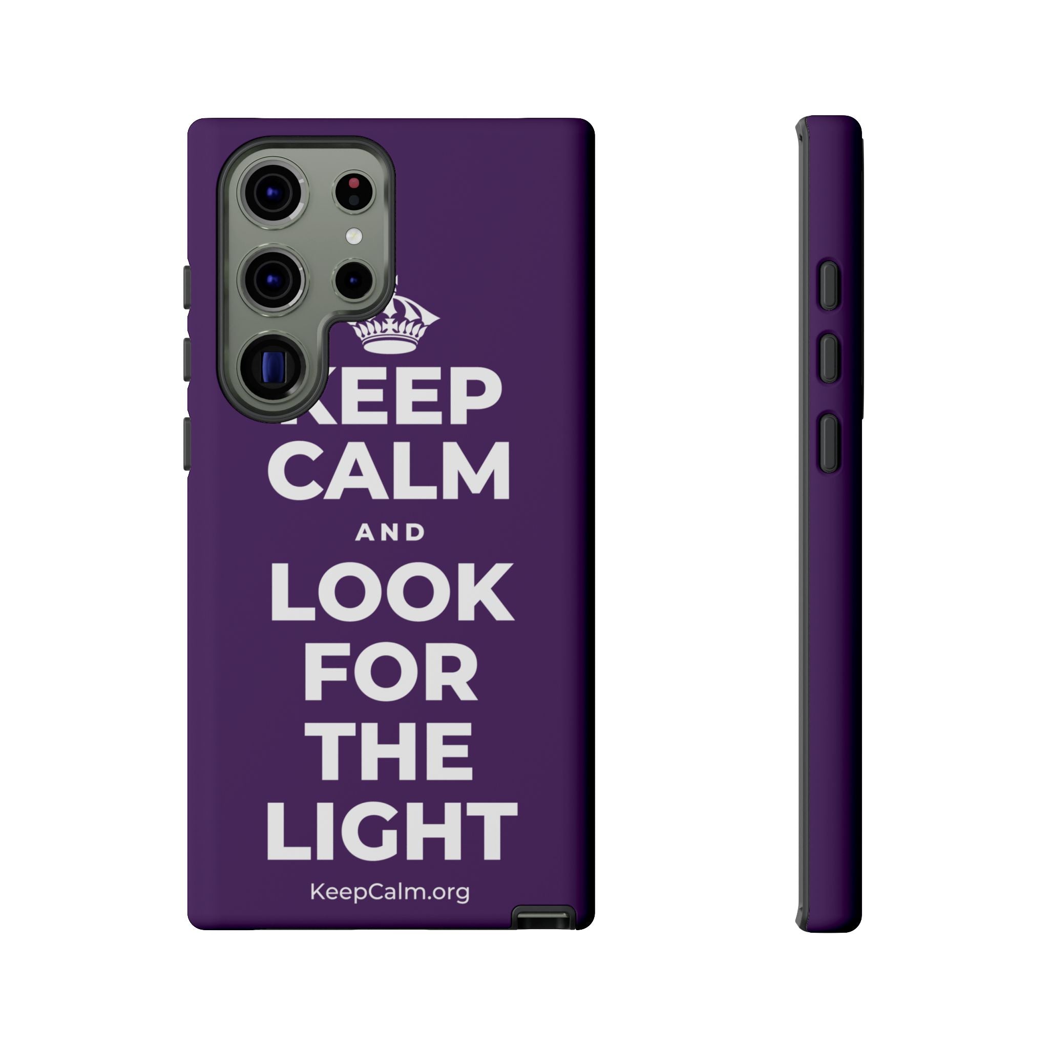 KEEP CALM AND LOOK FOR THE LIGHT Phone Case