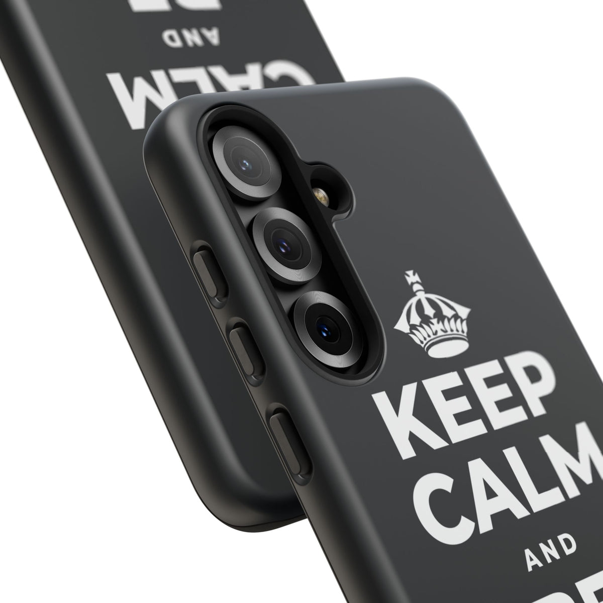 KEEP CALM AND BE HUMAN Phone Case (Dark)