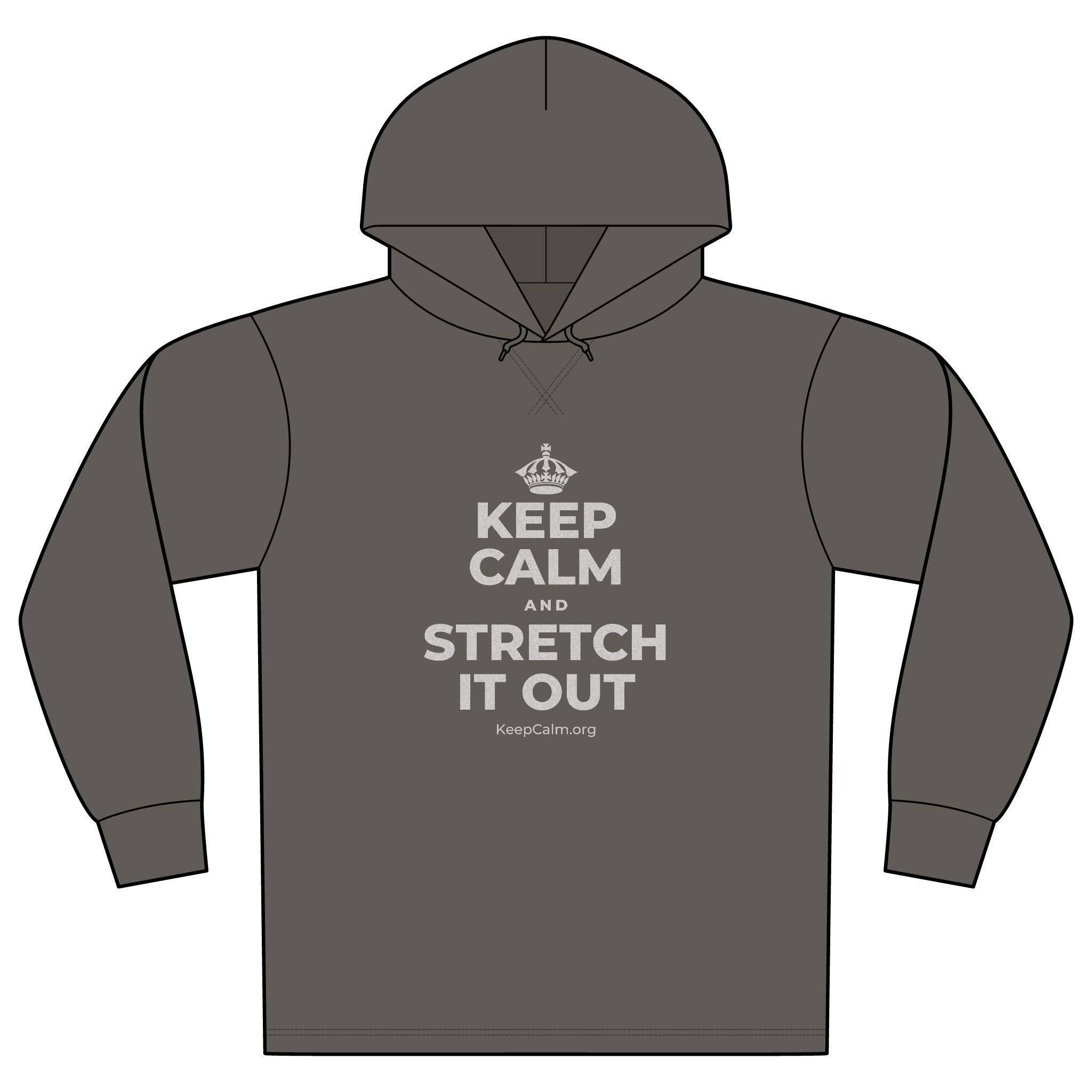 KEEP CALM AND STRETCH IT OUT Organic Hoodie Tee