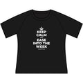 KEEP CALM AND EASE INTO THE WEEK Women's Raglan Tee