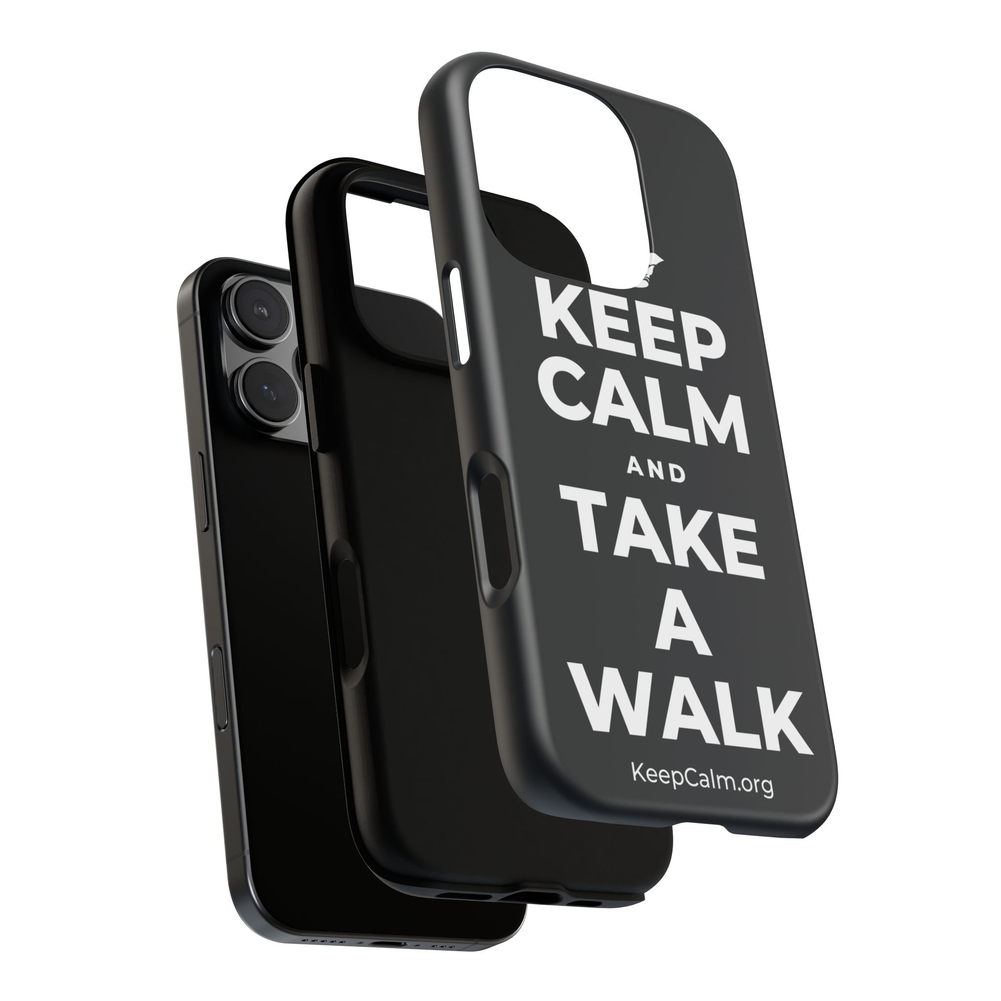 KEEP CALM AND TAKE A WALK Phone Case (Dark)