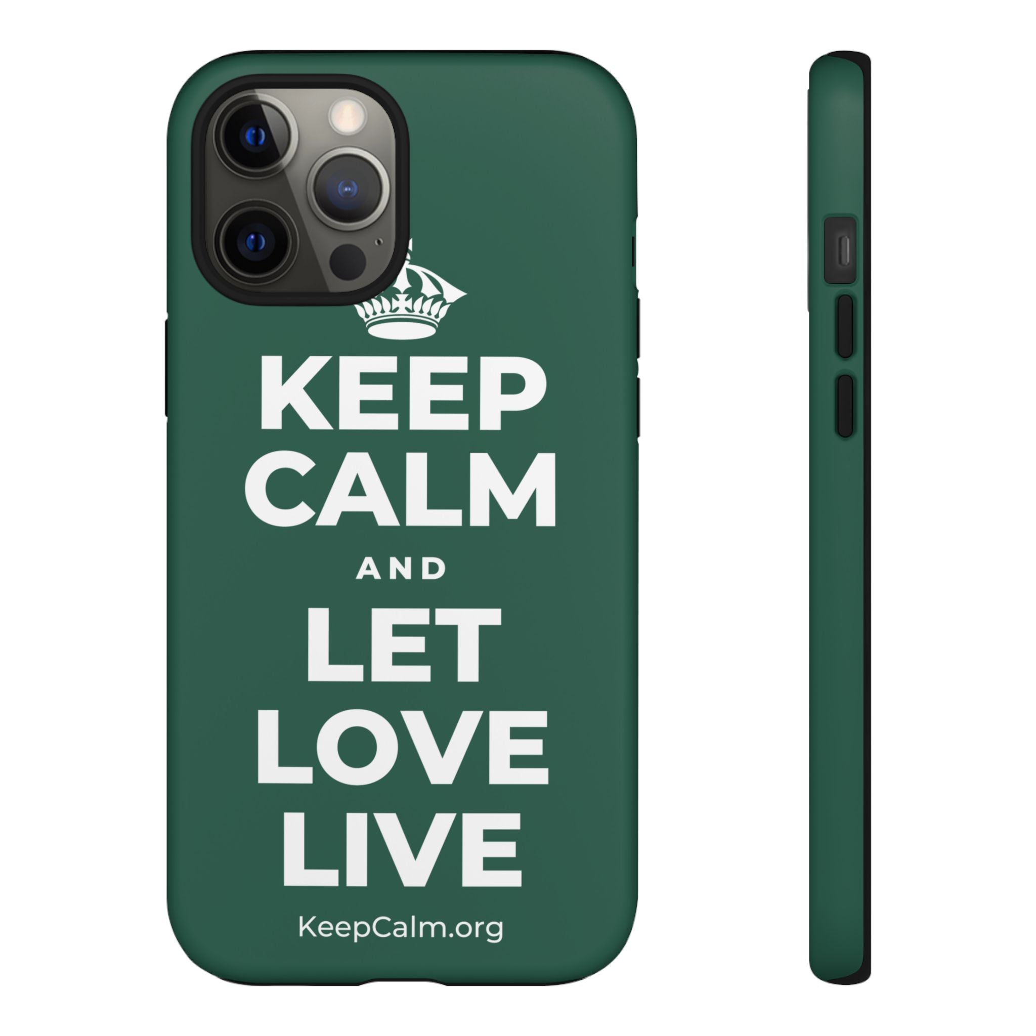 KEEP CALM AND LET LOVE LIVE Phone Case