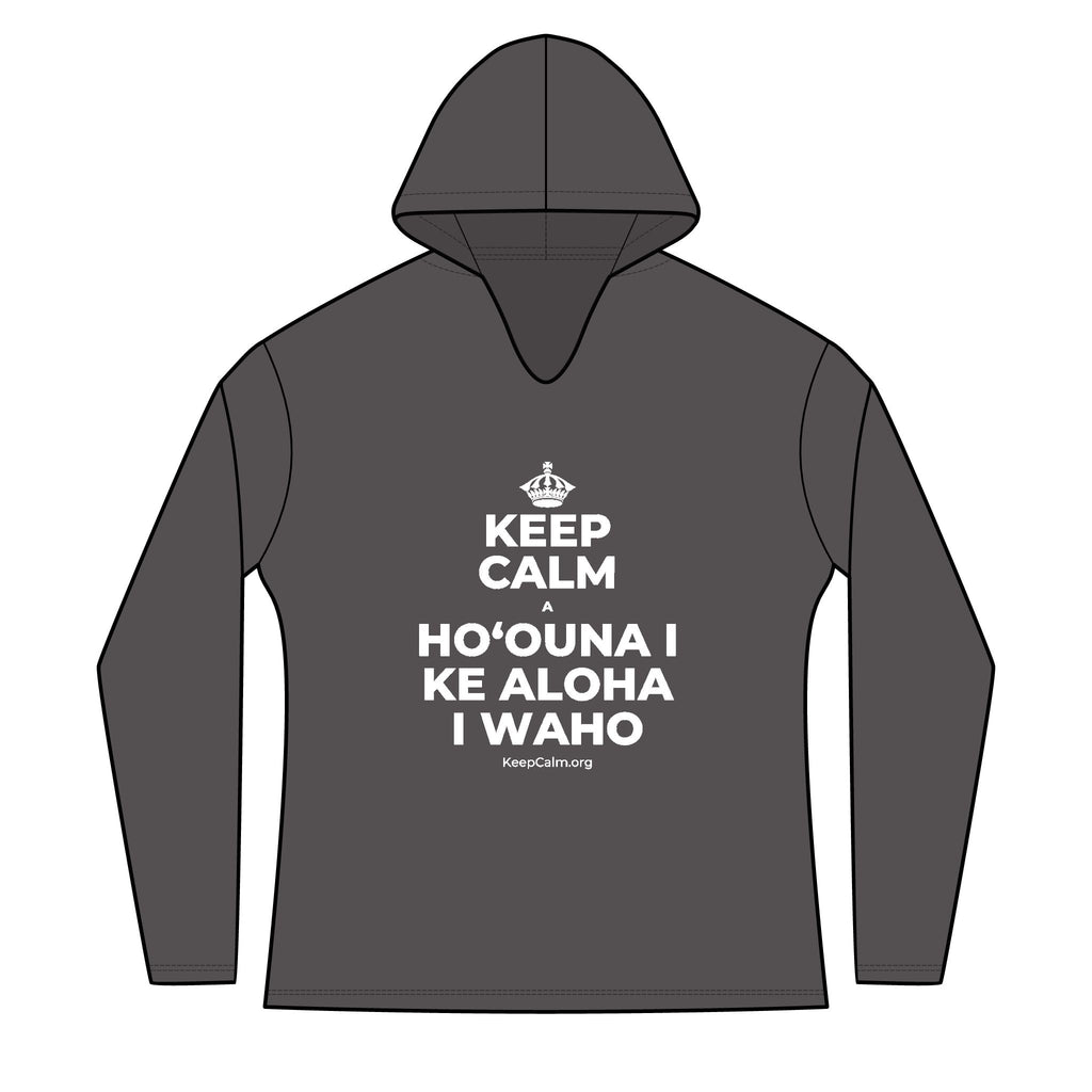 KEEP CALM A HOʻOUNA I KE ALOHA I WAHO Women's Long Sleeve Hoodie