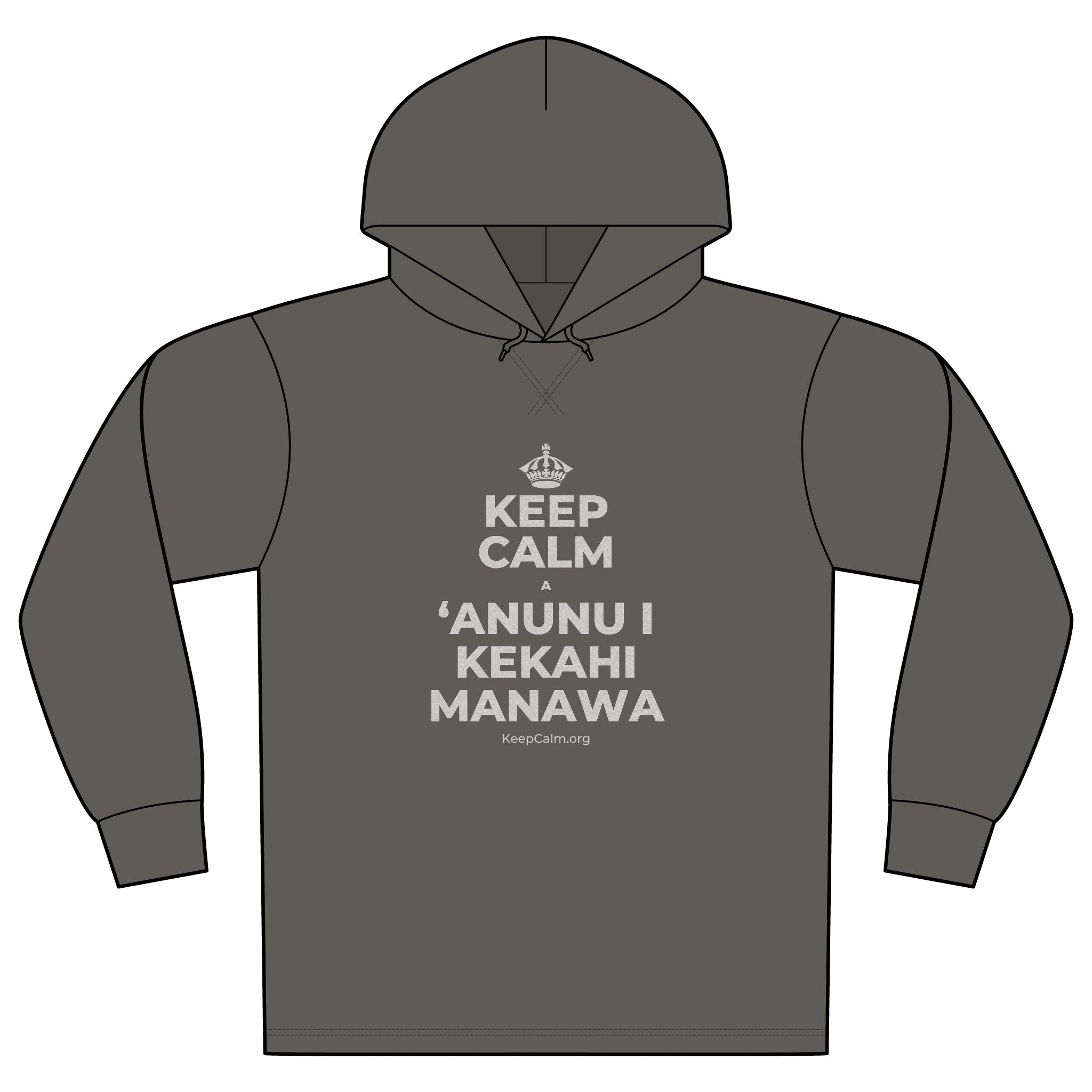 KEEP CALM A ʻANUNU I KEKAHI MANAWA Organic Hoodie Tee