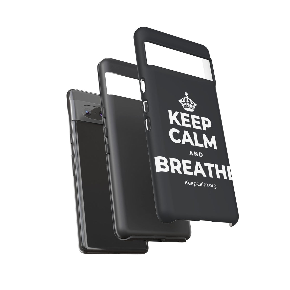 KEEP CALM AND BREATHE Phone Case (Dark)