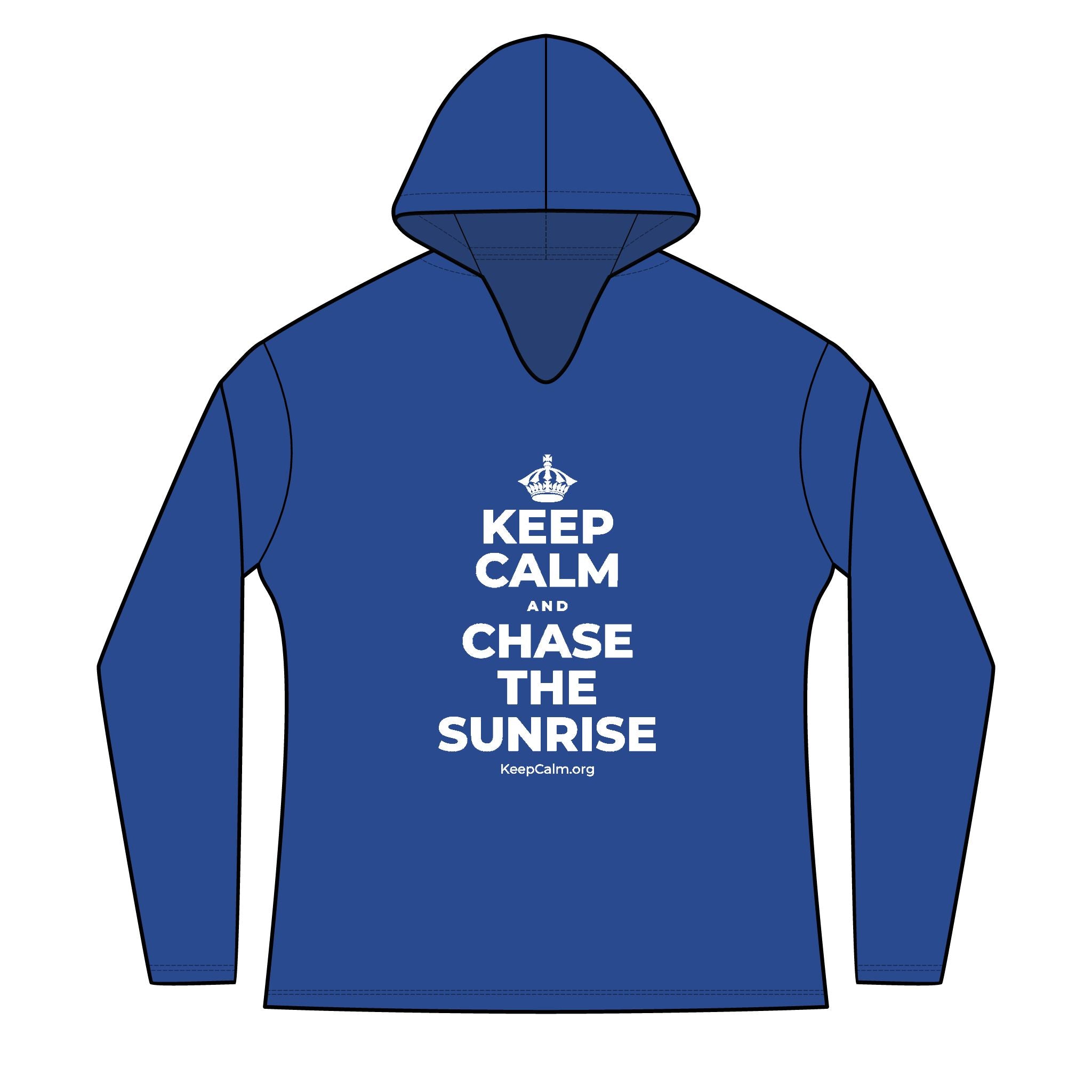 KEEP CALM AND CHASE THE SUNRISE Women's Long Sleeve Hoodie