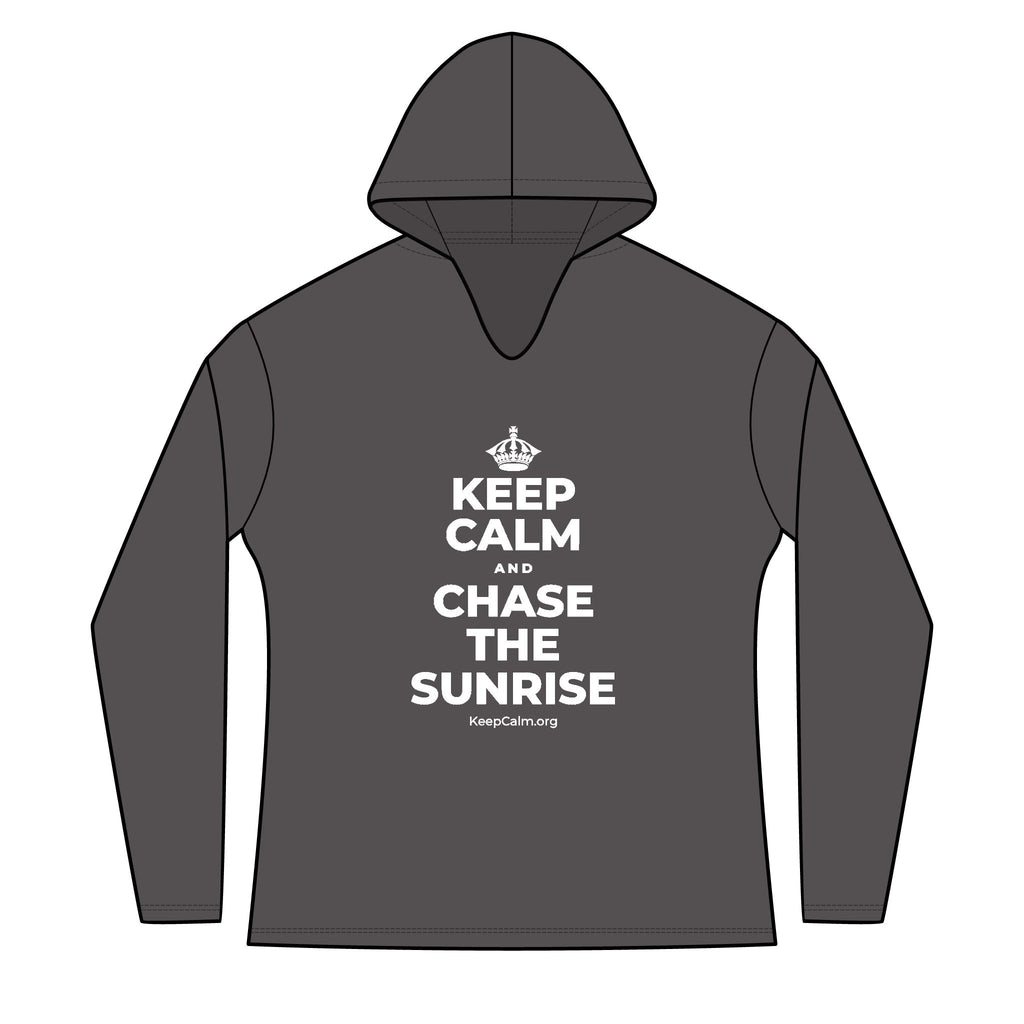 KEEP CALM AND CHASE THE SUNRISE Women's Long Sleeve Hoodie