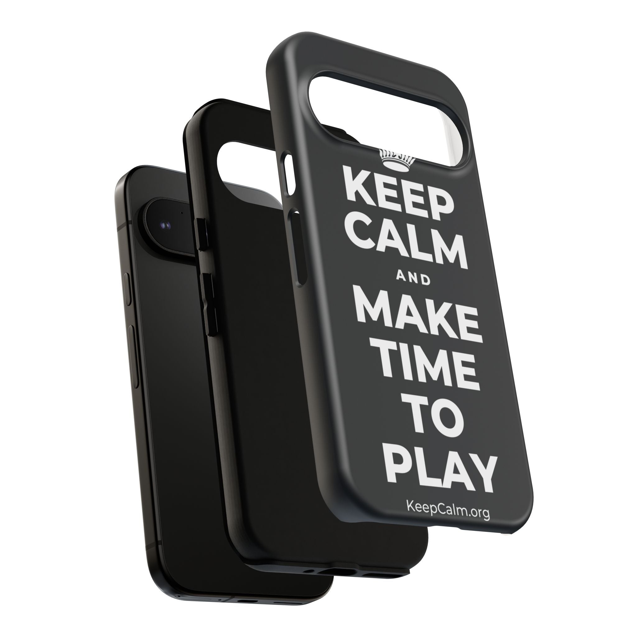 KEEP CALM AND MAKE TIME TO PLAY Phone Case (Dark)