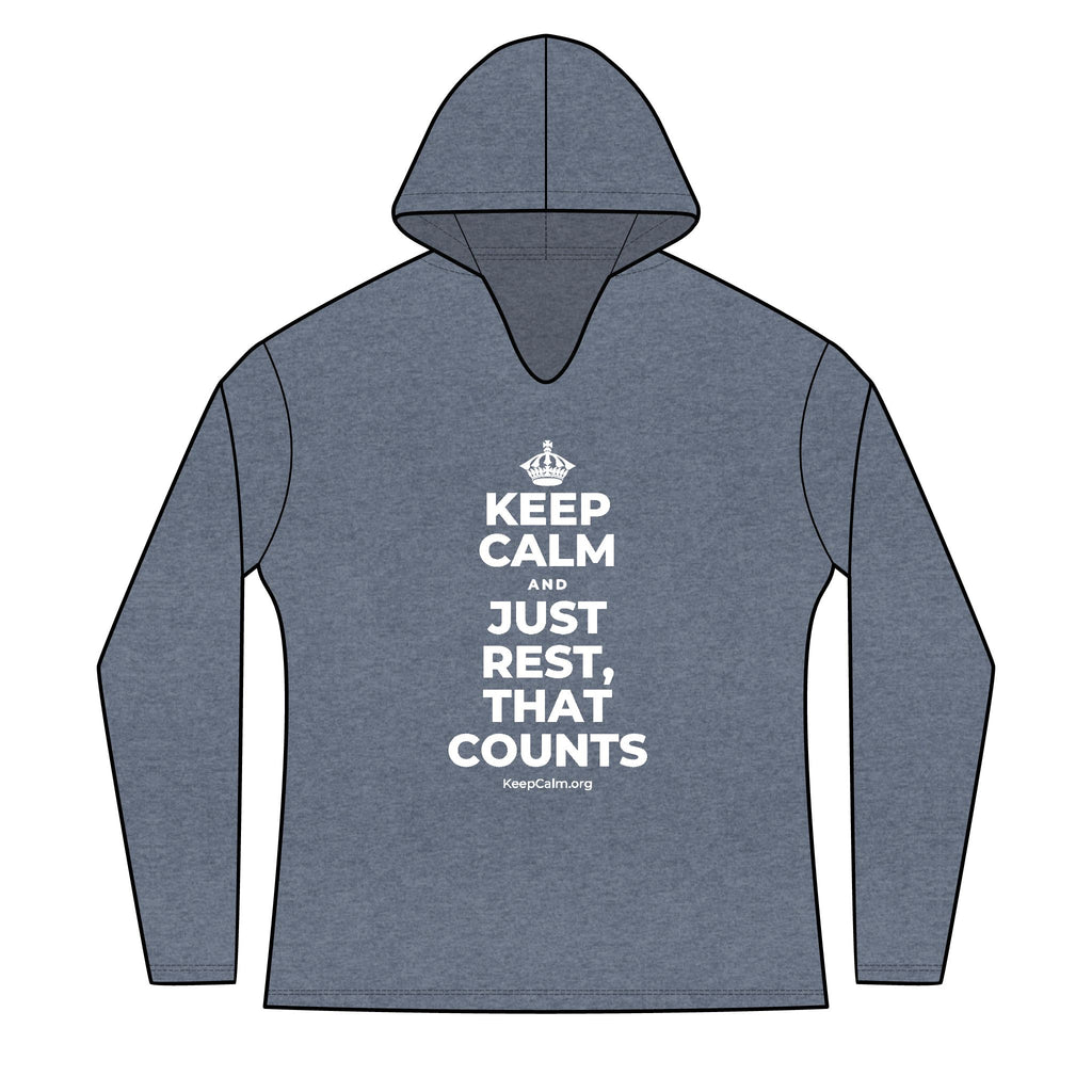 KEEP CALM AND JUST REST, THAT COUNTS Women's Long Sleeve Hoodie