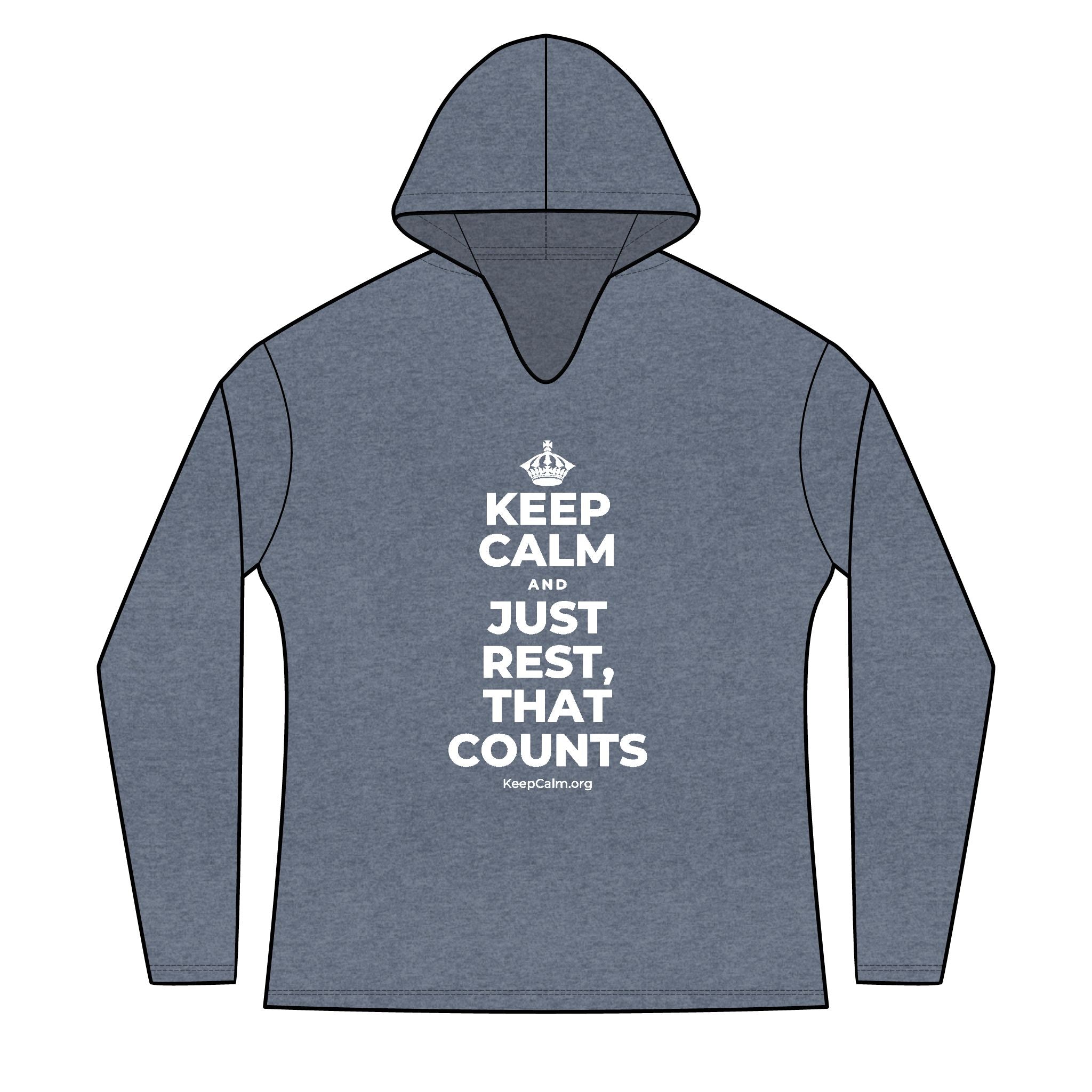 KEEP CALM AND JUST REST, THAT COUNTS Women's Long Sleeve Hoodie