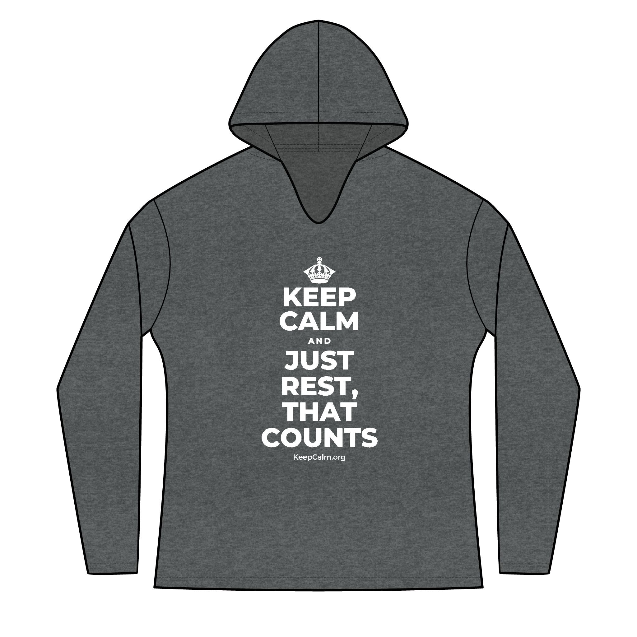 KEEP CALM AND JUST REST, THAT COUNTS Women's Long Sleeve Hoodie
