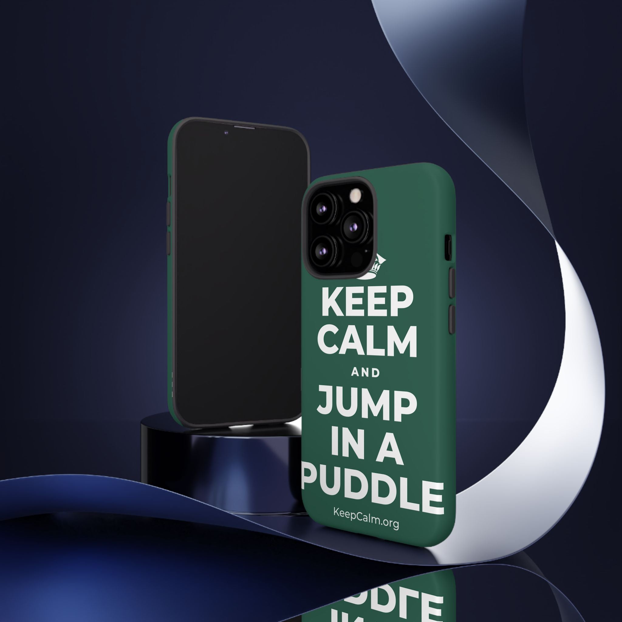 KEEP CALM AND JUMP IN A PUDDLE Phone Case