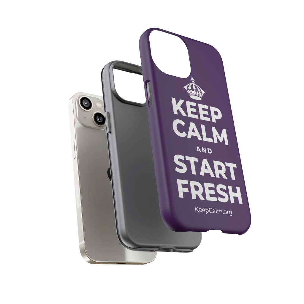 KEEP CALM AND START FRESH Phone Case