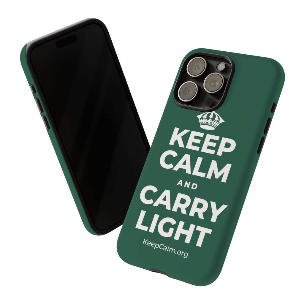 KEEP CALM AND CARRY LIGHT Phone Case