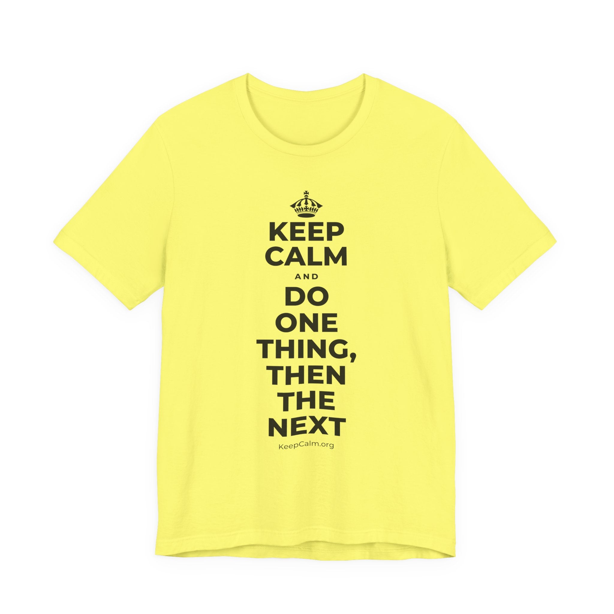 KEEP CALM AND DO ONE THING, THEN THE NEXT T-Shirt (Soft Cream–Heather Mauve)