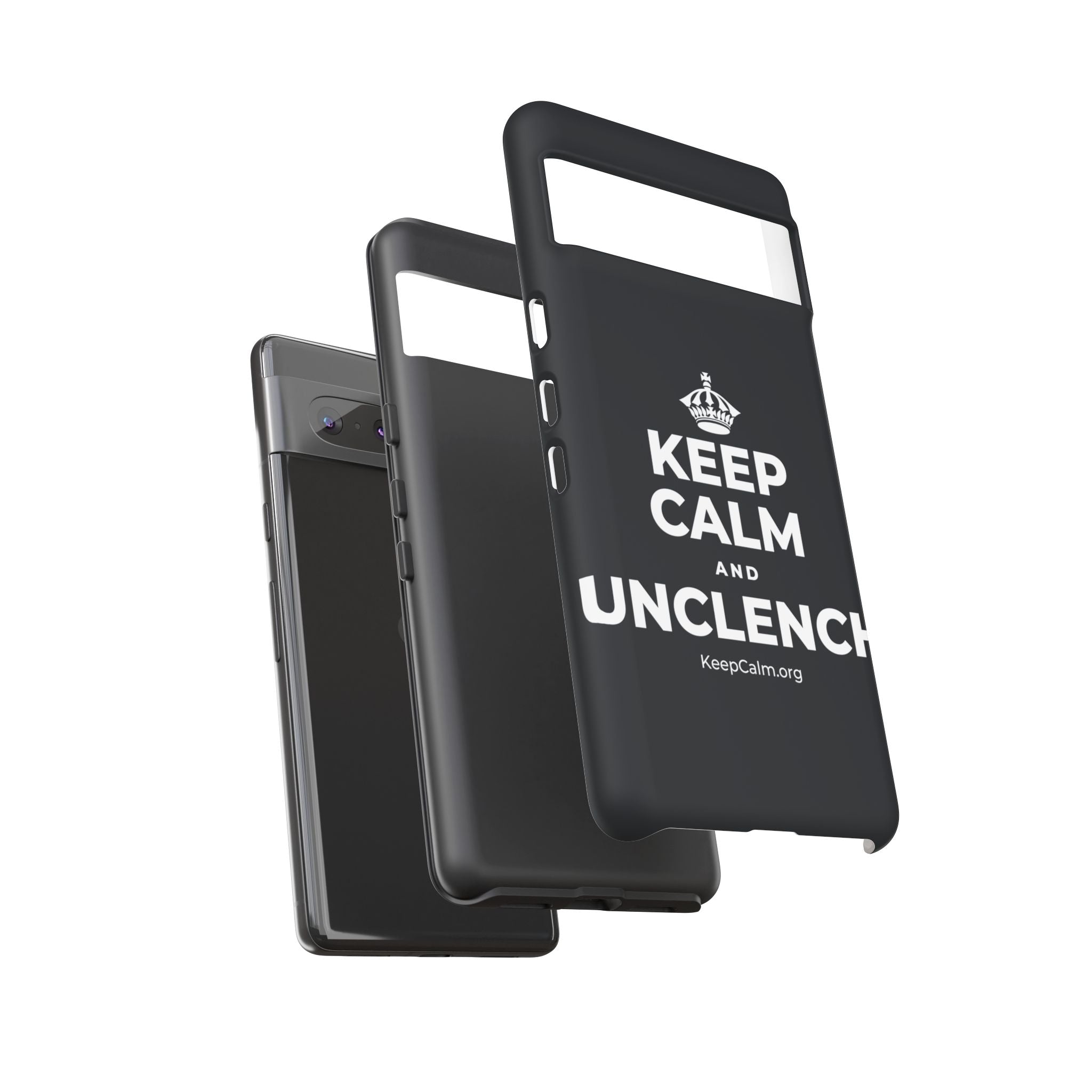 KEEP CALM AND UNCLENCH Phone Case (Dark)