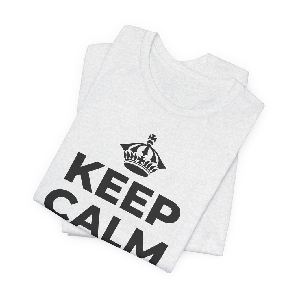KEEP CALM AND เดินทีละก้าว T-Shirt (Soft Cream–Heather Mauve)