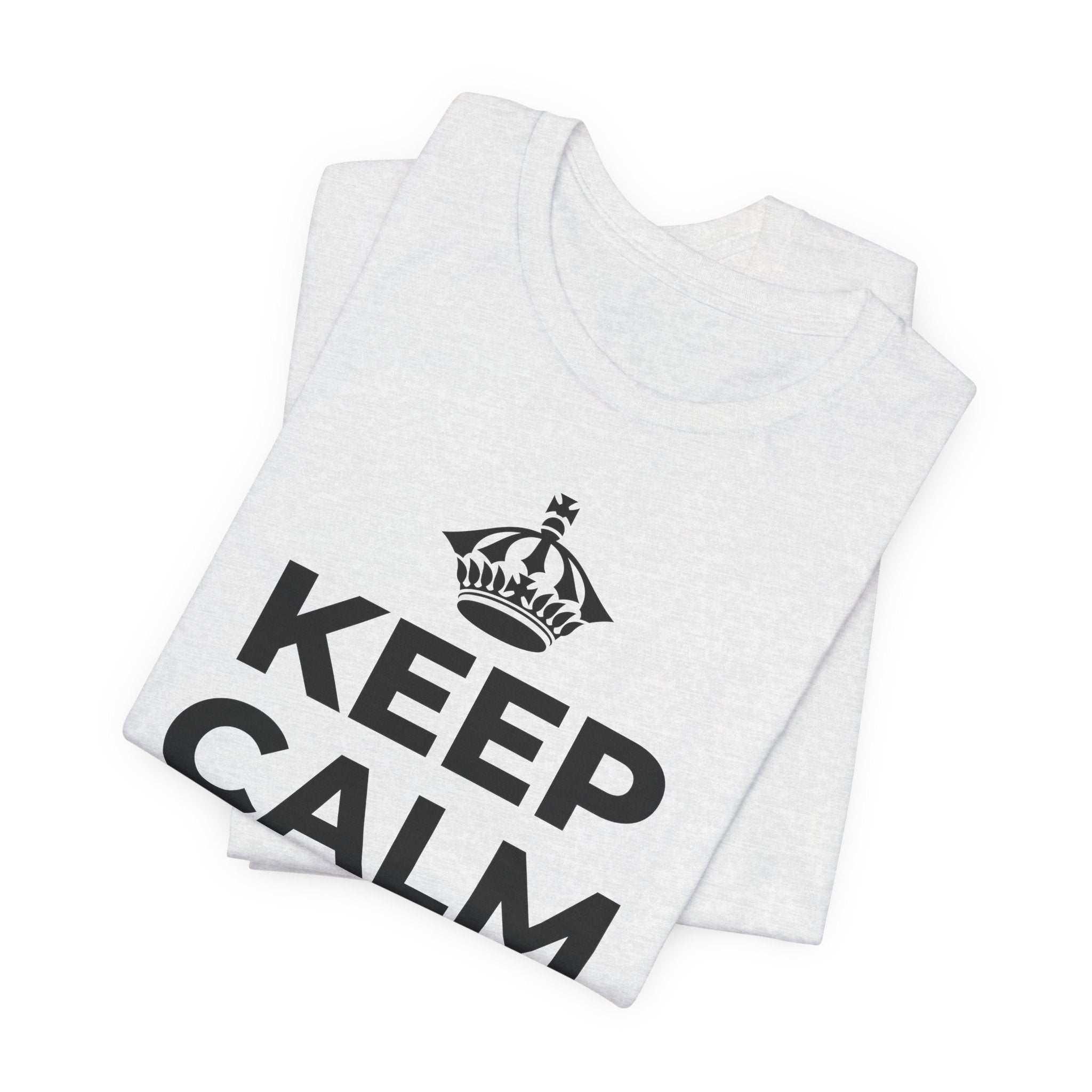 KEEP CALM AND เดินทีละก้าว T-Shirt (Soft Cream–Heather Mauve)