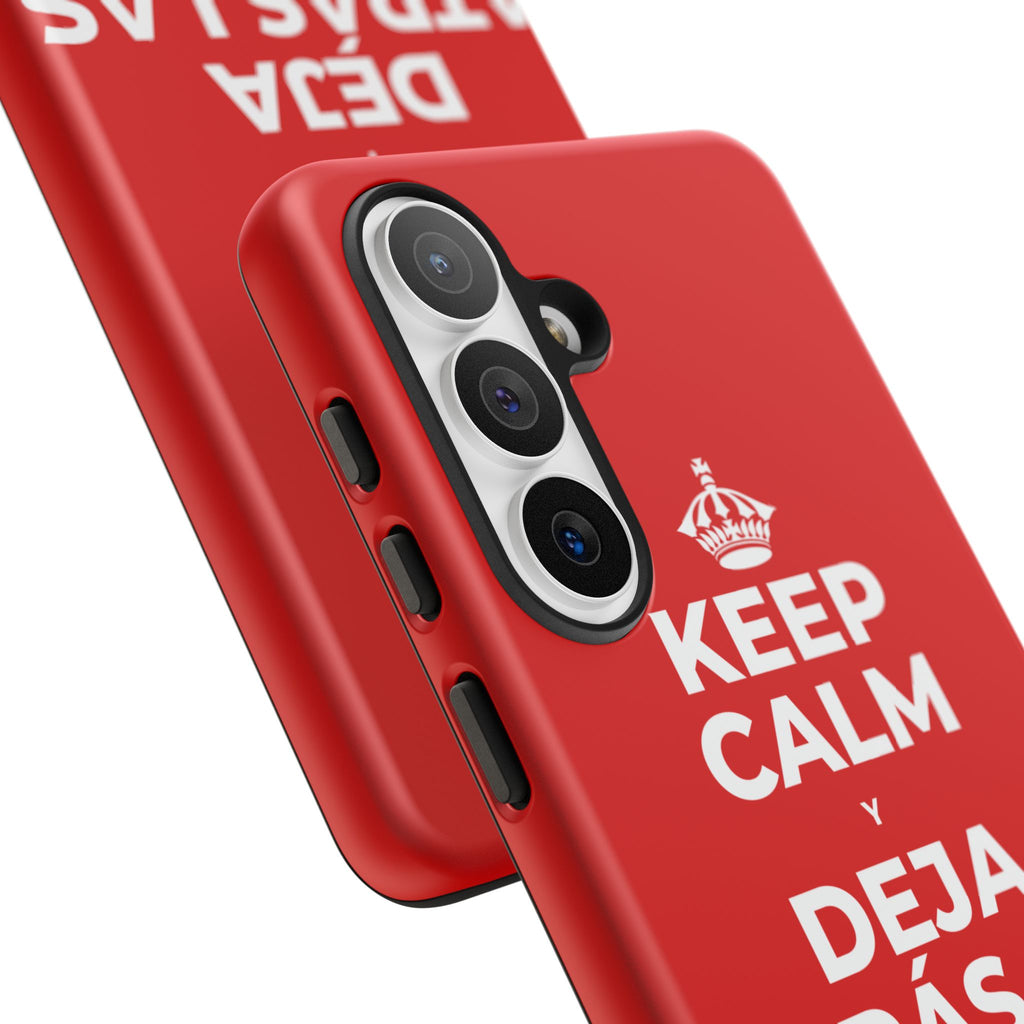 KEEP CALM Y DEJA ATRÁS LAS VIEJAS CARGAS Phone Case